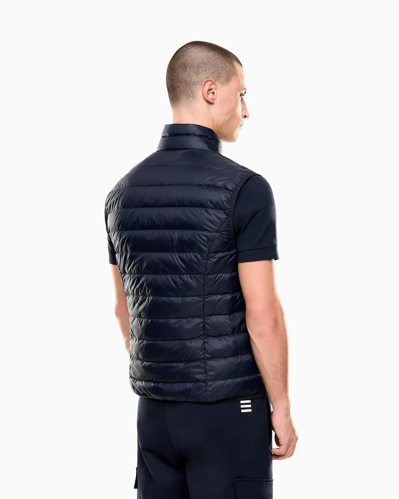 EA7 Packable gilet with zip and down padding Core Identity