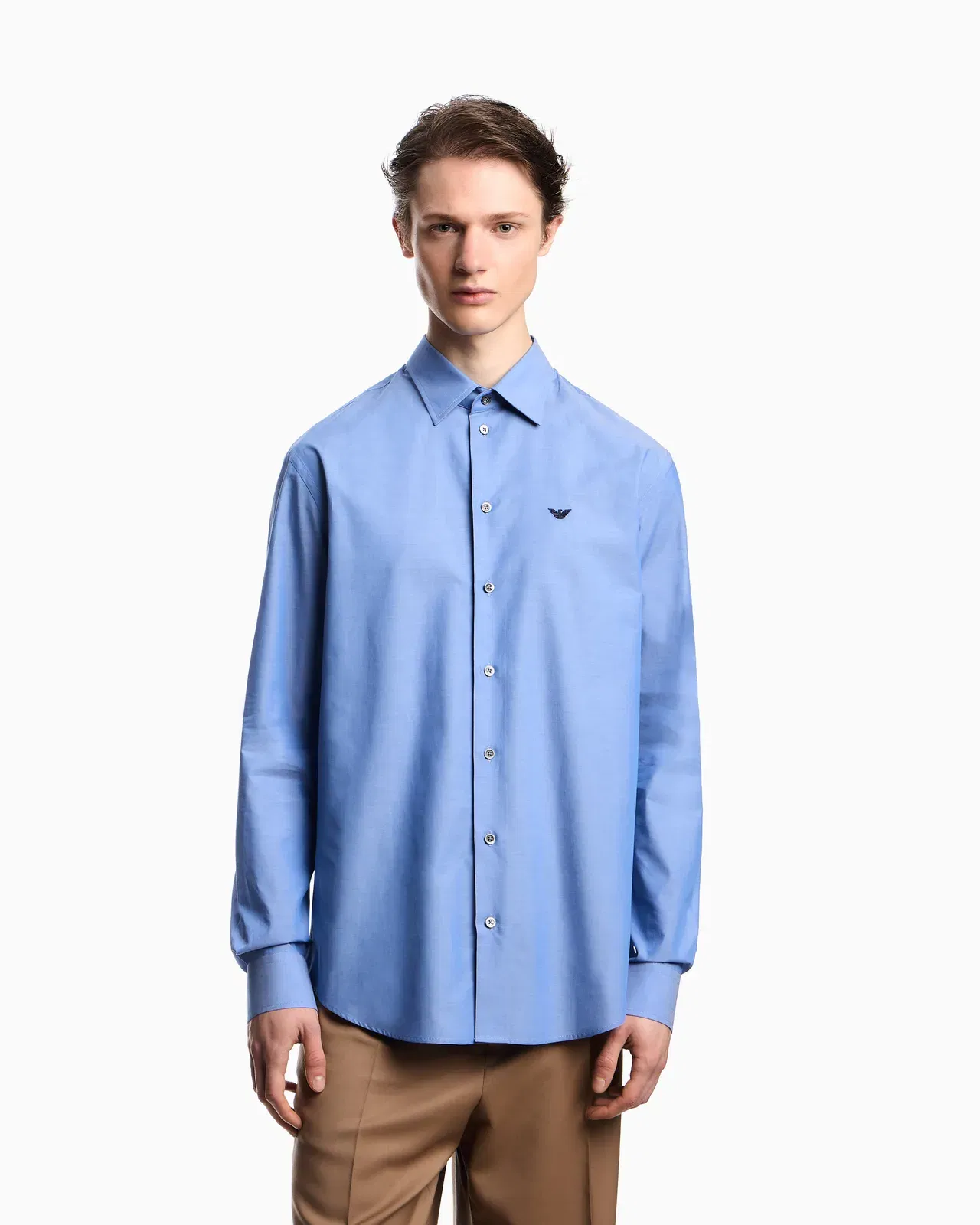 Emporio Armani Cotton chambray shirt