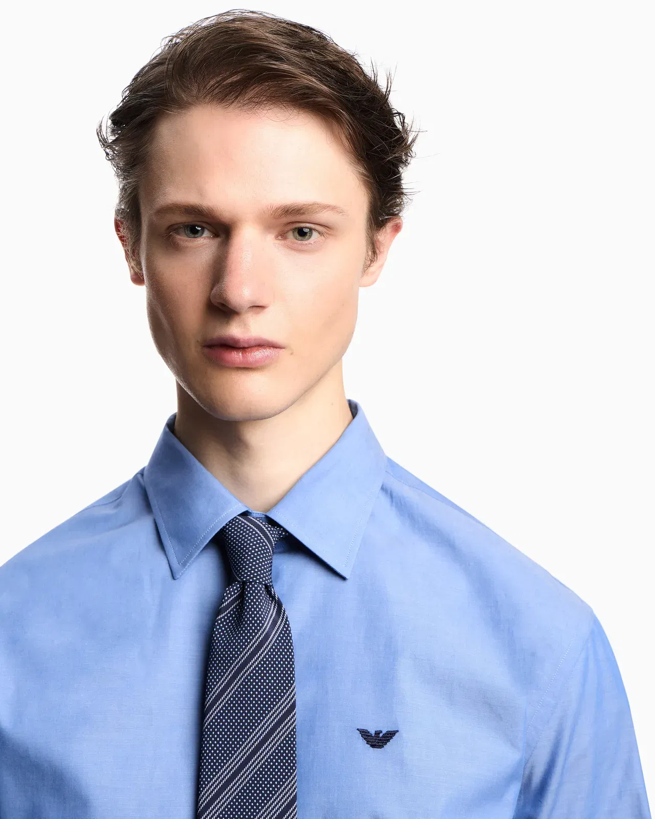 Emporio Armani Cotton chambray shirt