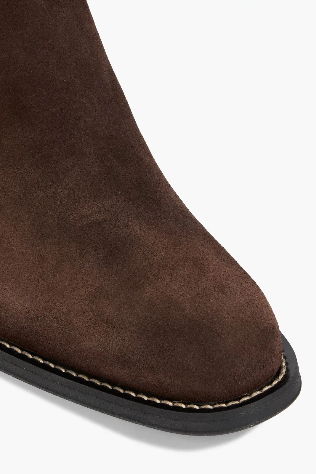 Tod's Suede Chelsea Boots Dark Brown