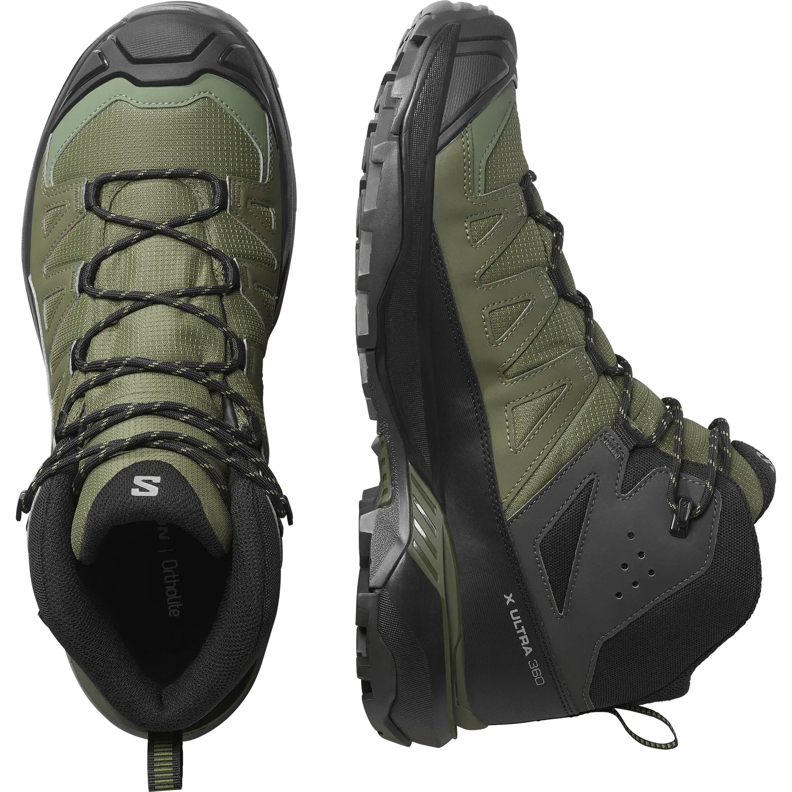 Salomon X Ultra 360 Mid Gore-Tex Hiking & Backpacking Shoes Olive Night