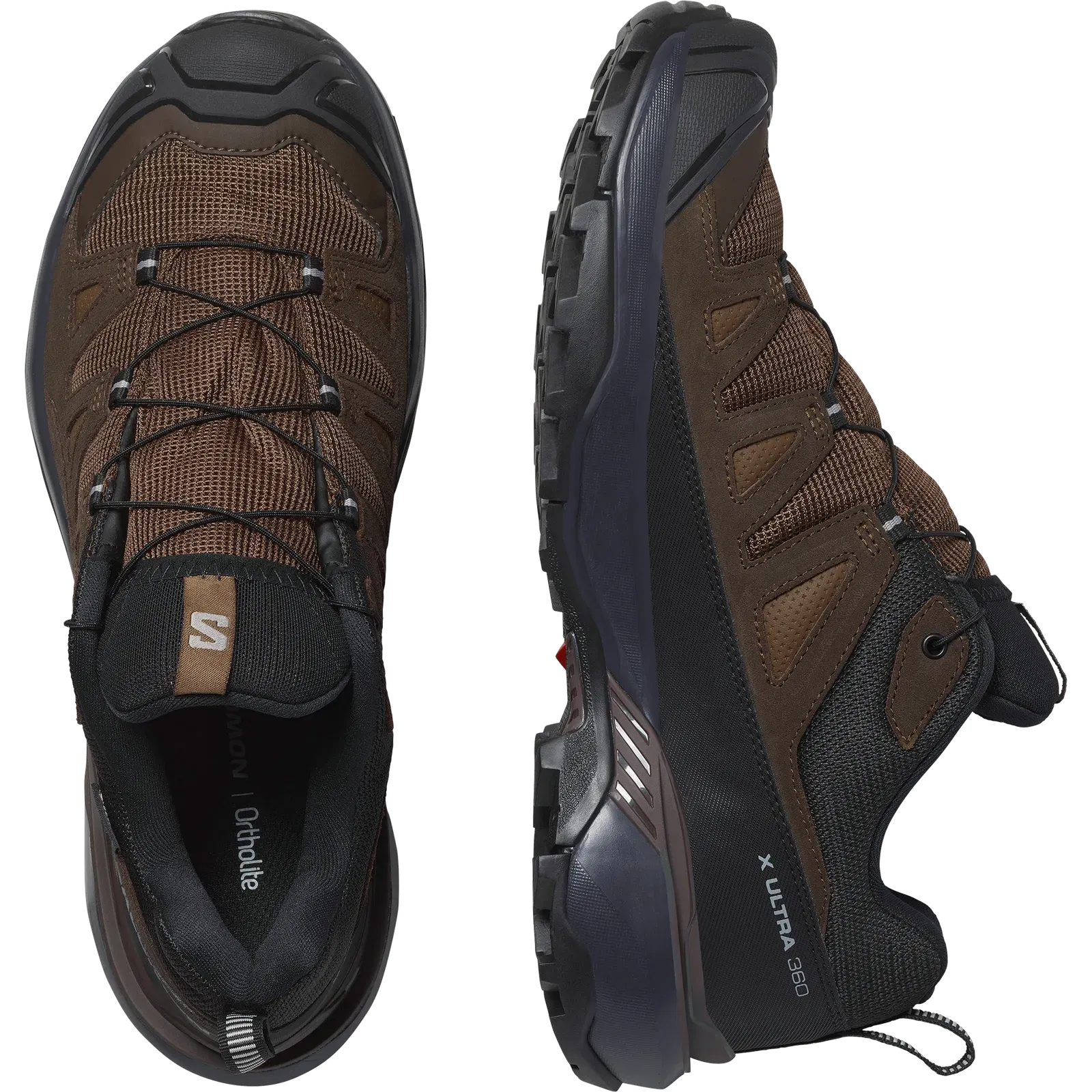 Salomon X Ultra 360 Leather Gore-Tex Hiking & Backpacking Shoes Dark Earth