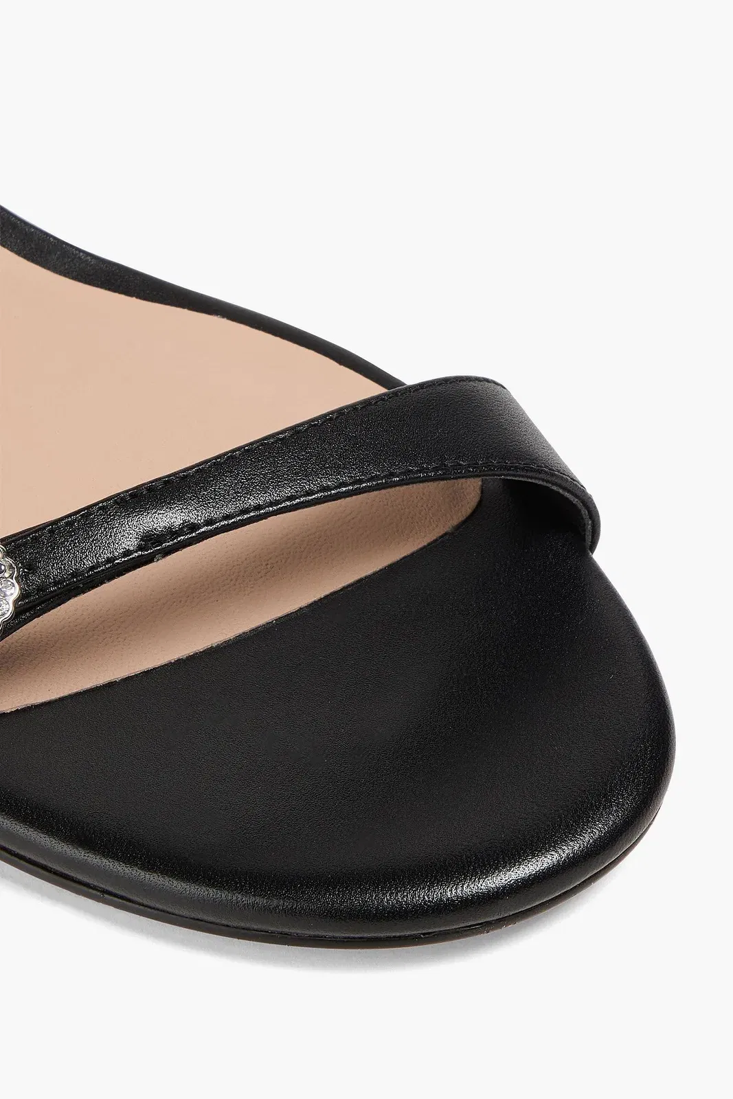 Stuart Weitzman Ginger Leather Mules Black Women's