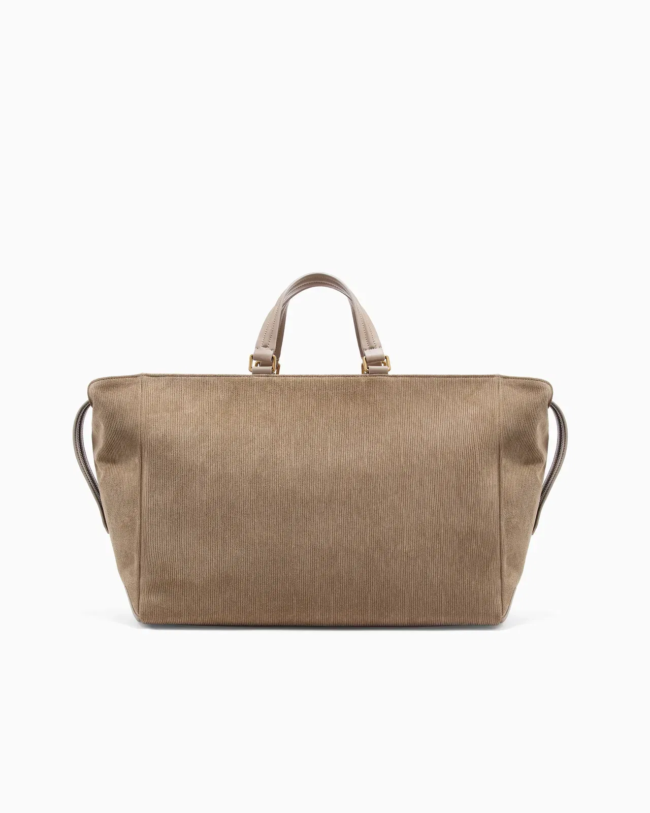 Emporio Armani oversized handbag in embossed suede