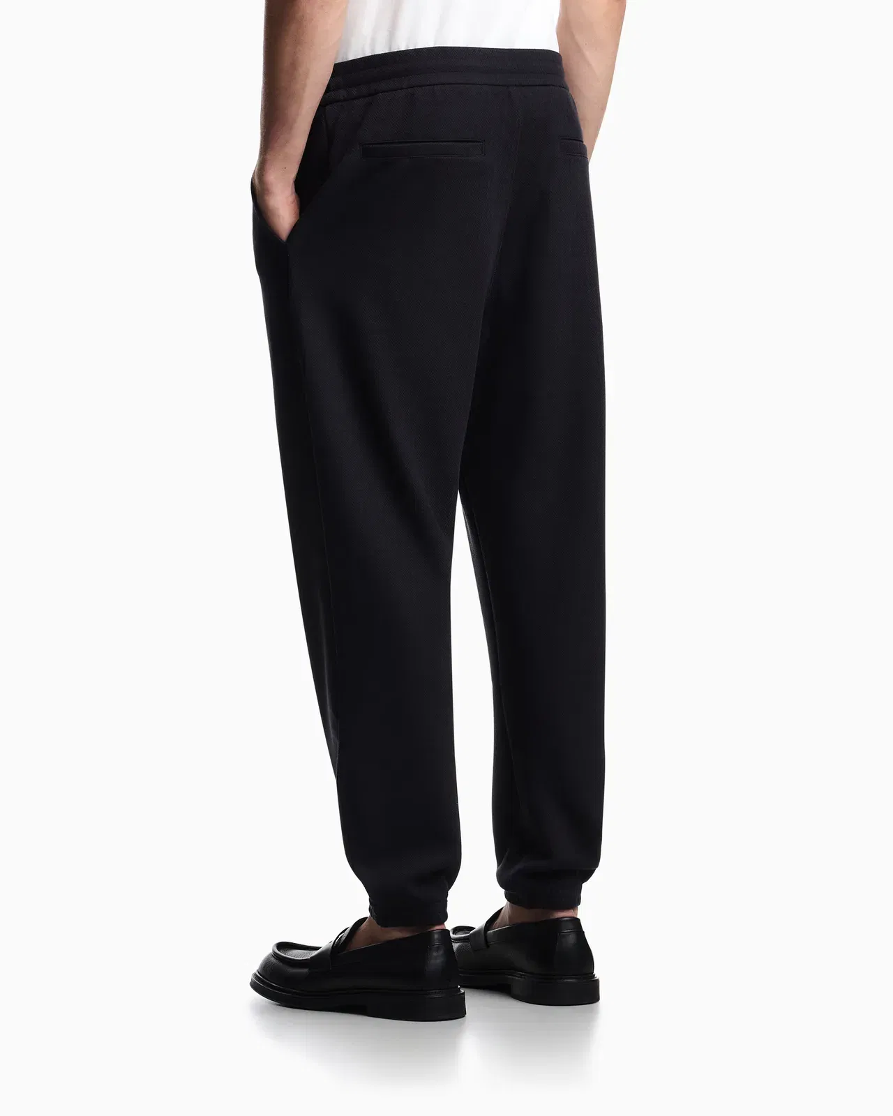 Emporio Armani Lyocell-blend jacquard interlock jersey joggers