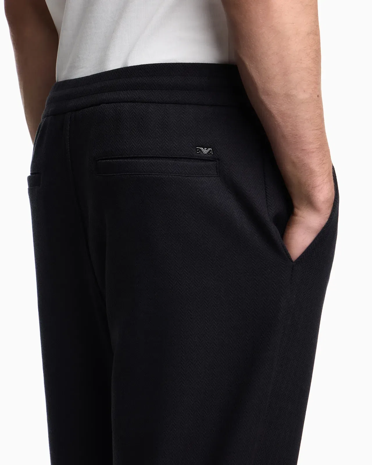 Emporio Armani Lyocell-blend jacquard interlock jersey joggers