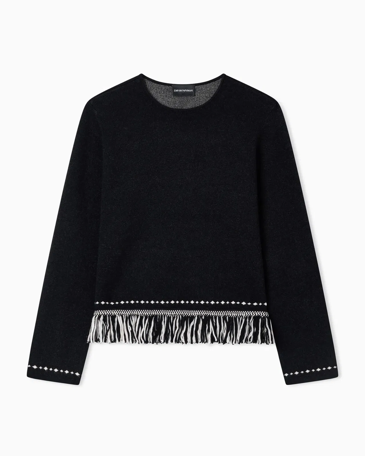 Emporio Armani Jumper with fringed hem