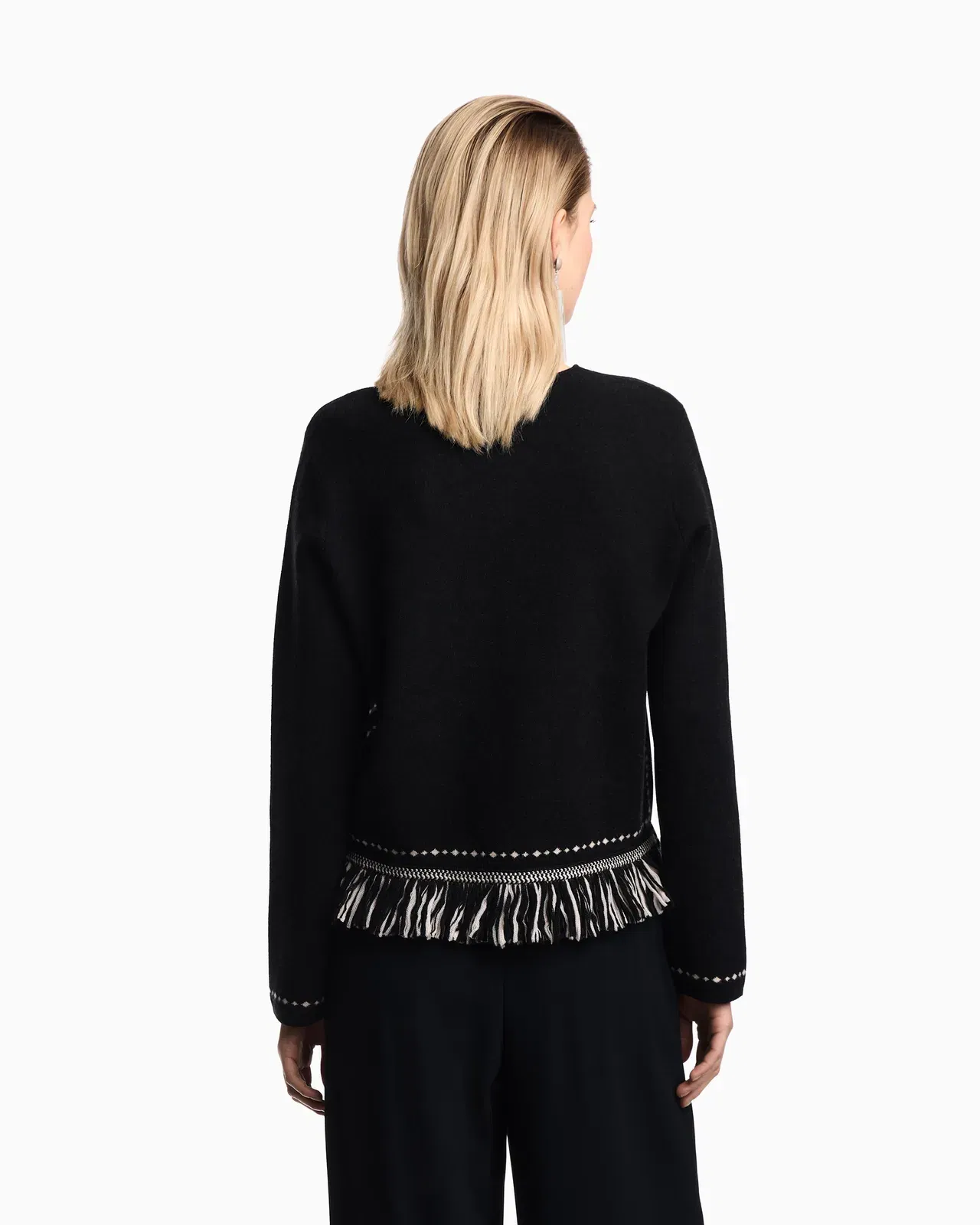 Emporio Armani Jumper with fringed hem