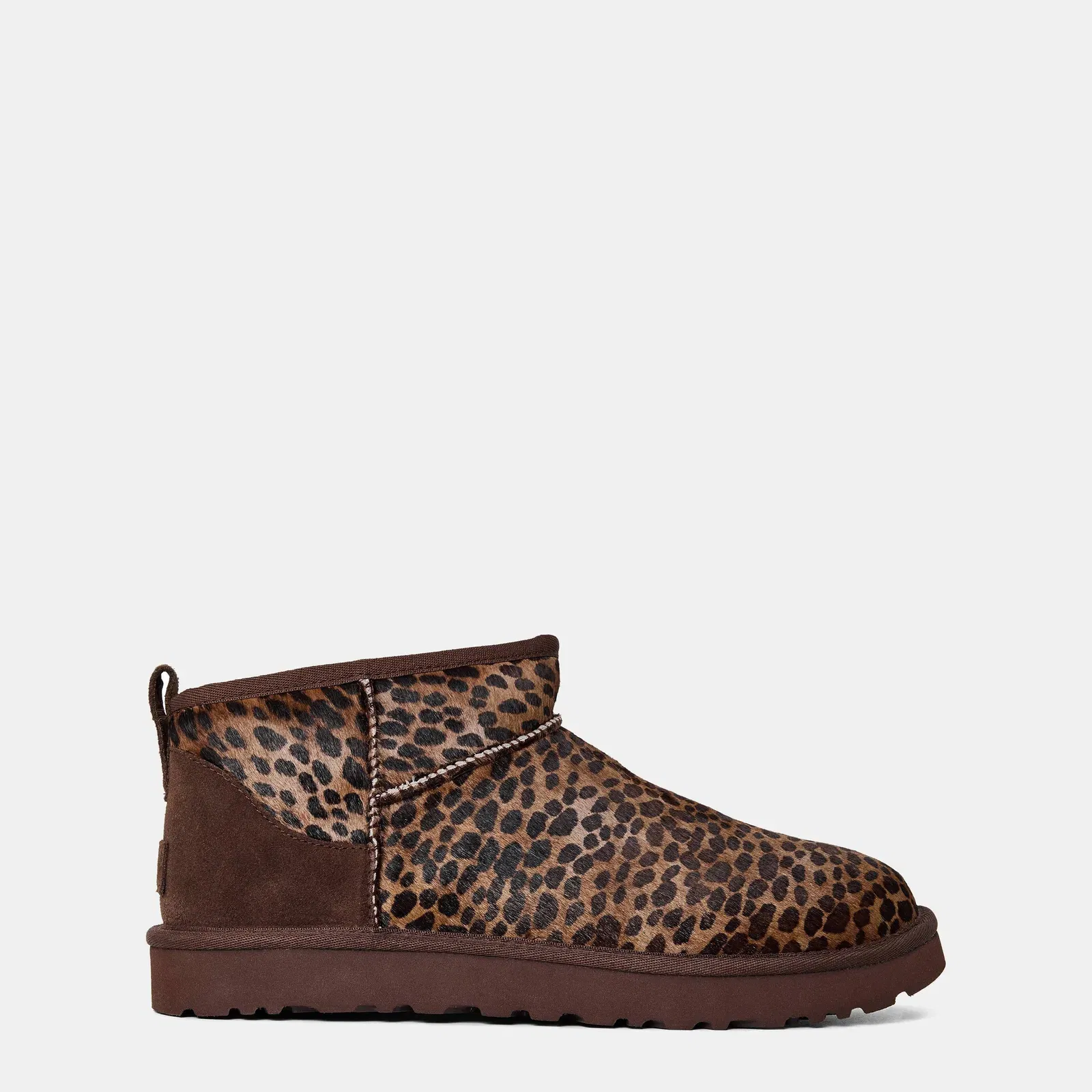 Ultra Mini Leopard Print Snug Boots
