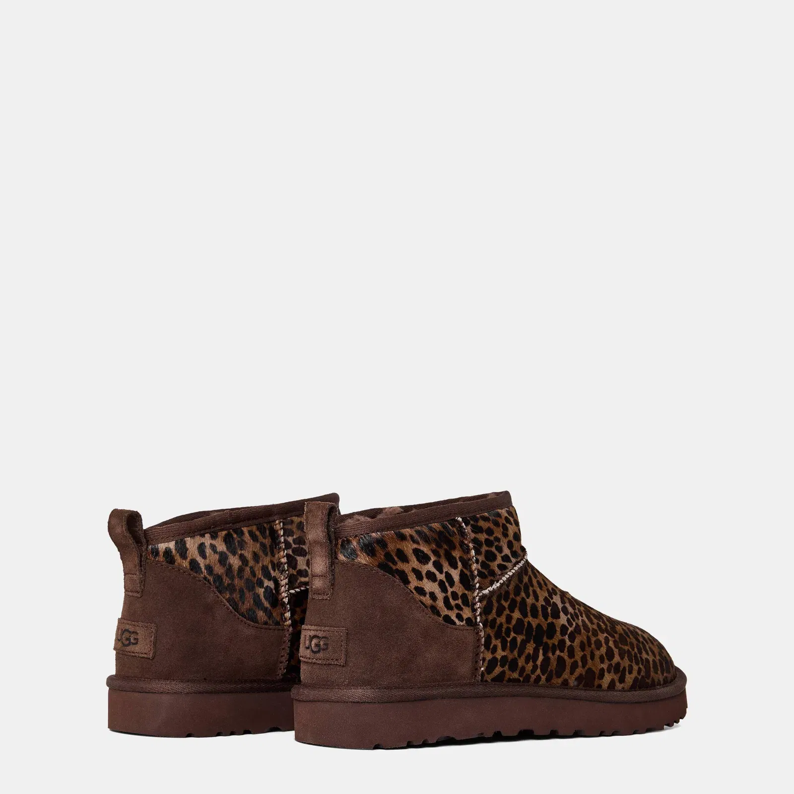 Ultra Mini Leopard Print Snug Boots