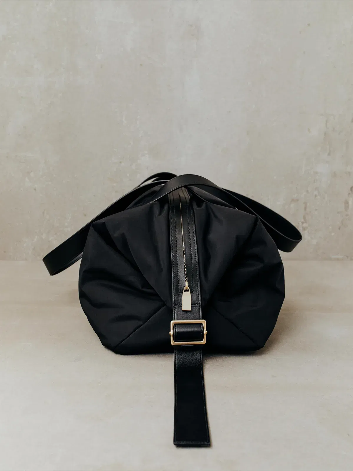 Essentials Nylon Belted Duffle Black