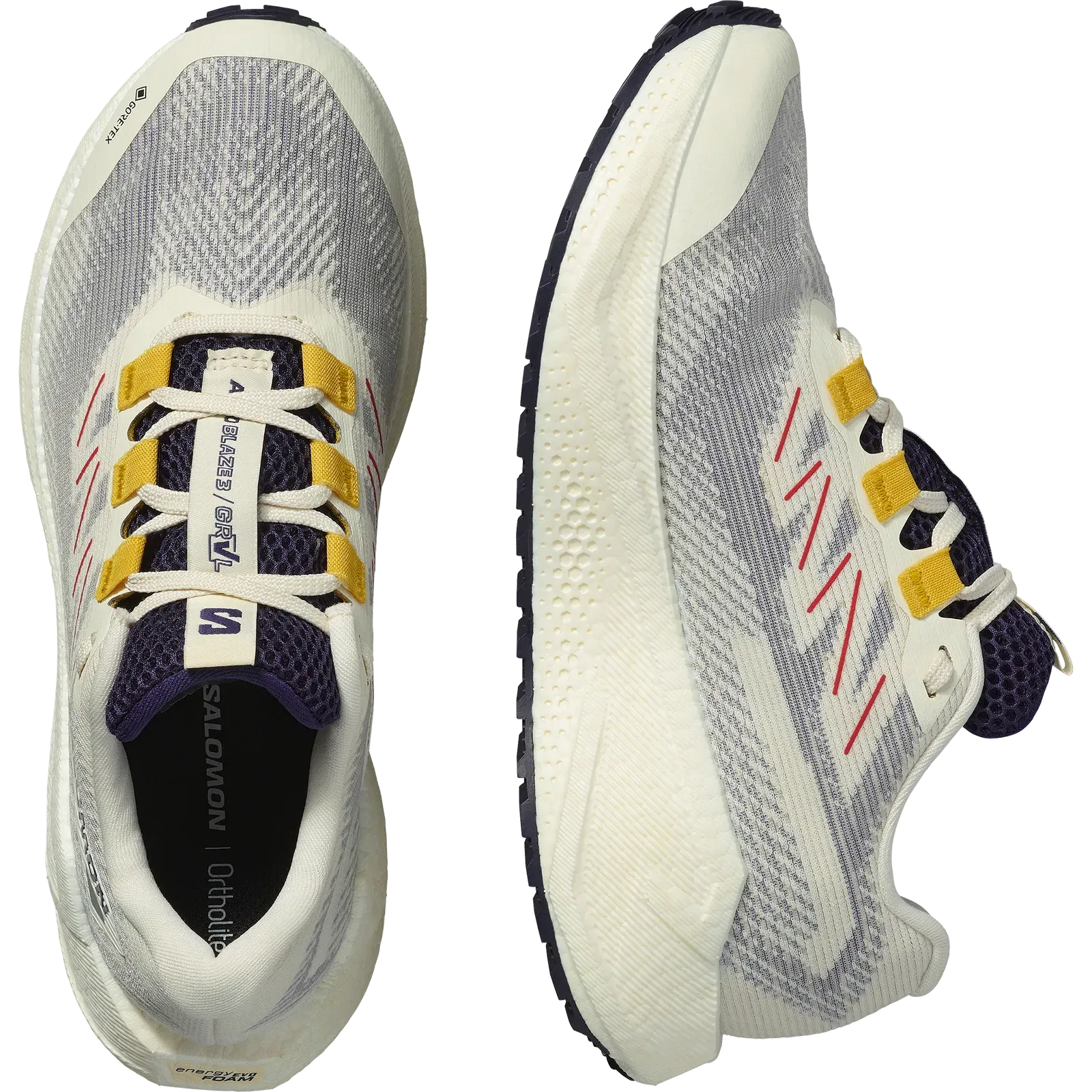 Salomon Aero Blaze 3 Grvl Gore-Tex Gravel Running Shoes Womens Vanilla Ice