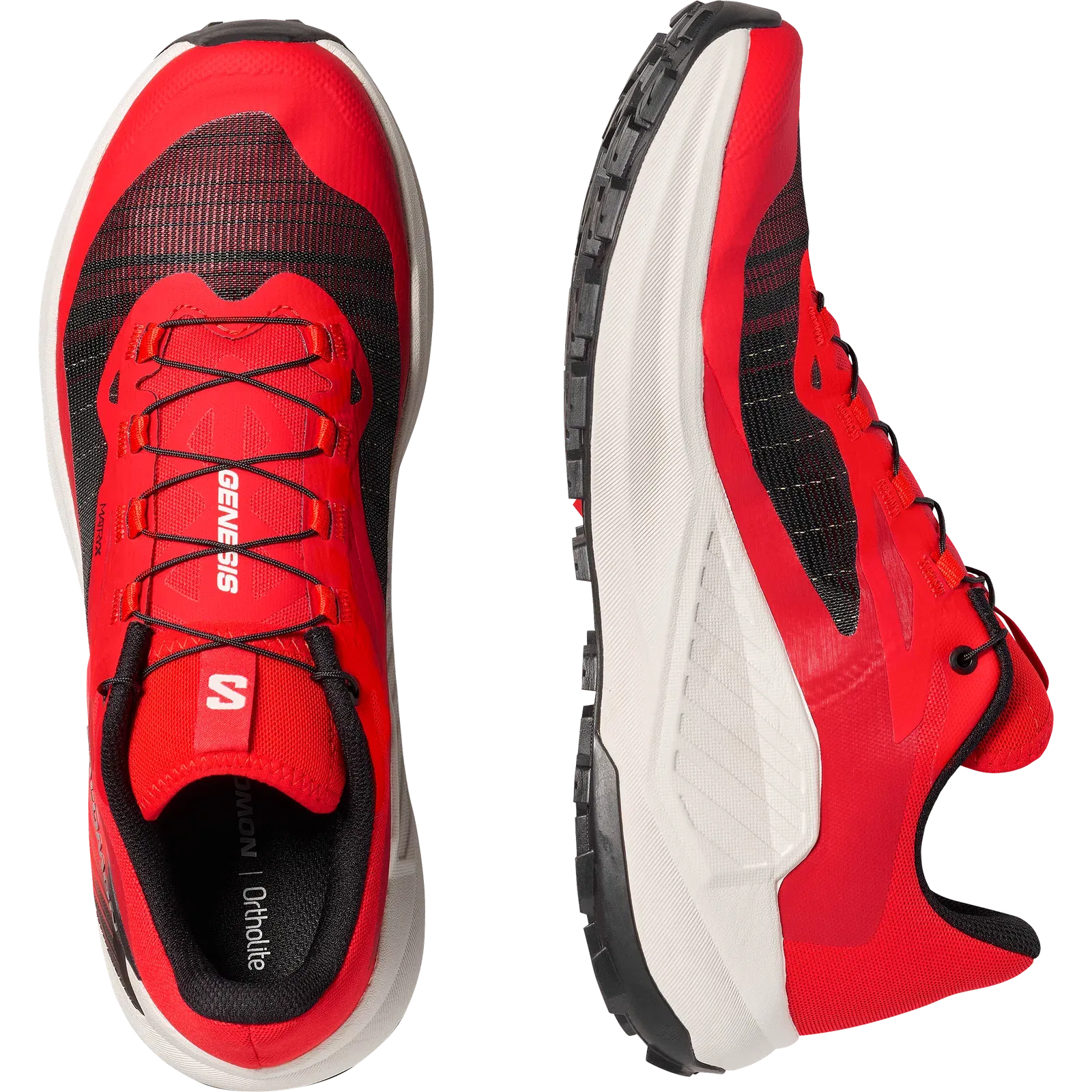 Salomon Genesis Trail Running Shoes Fiery Red