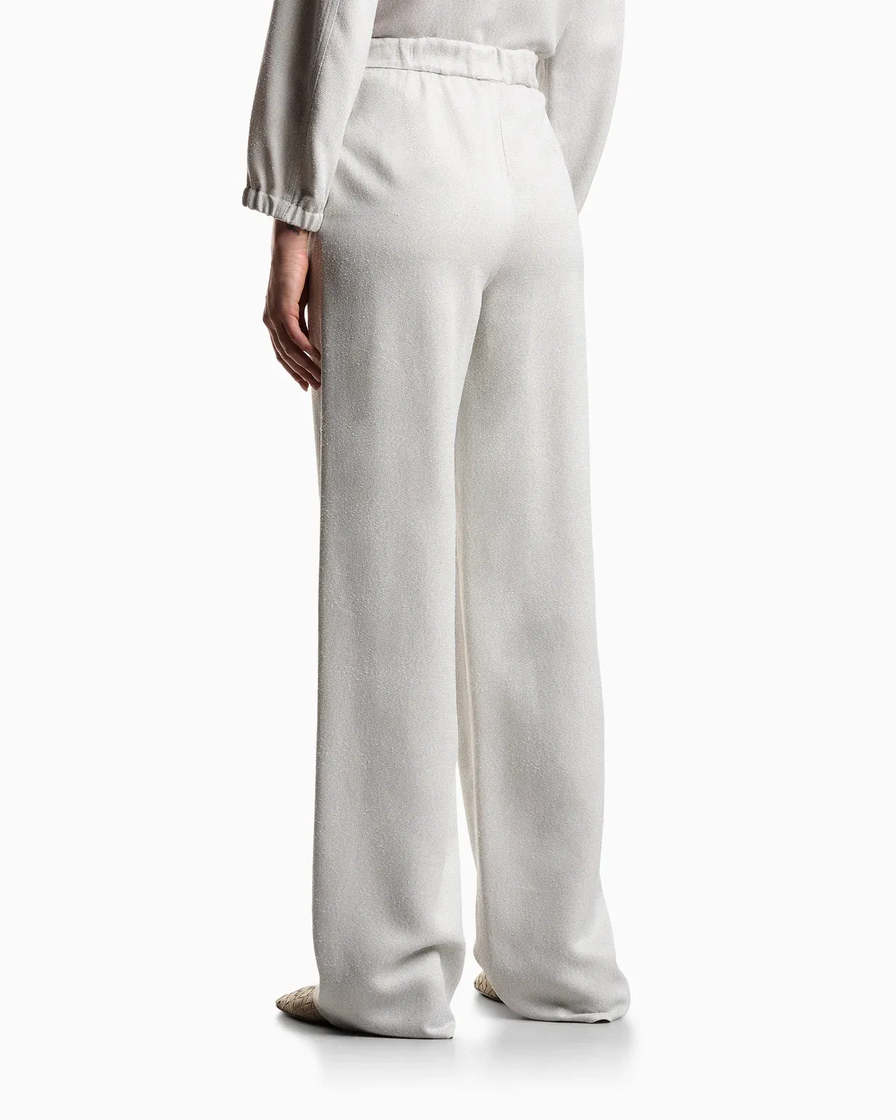 Emporio Armani Icon armure viscose trousers