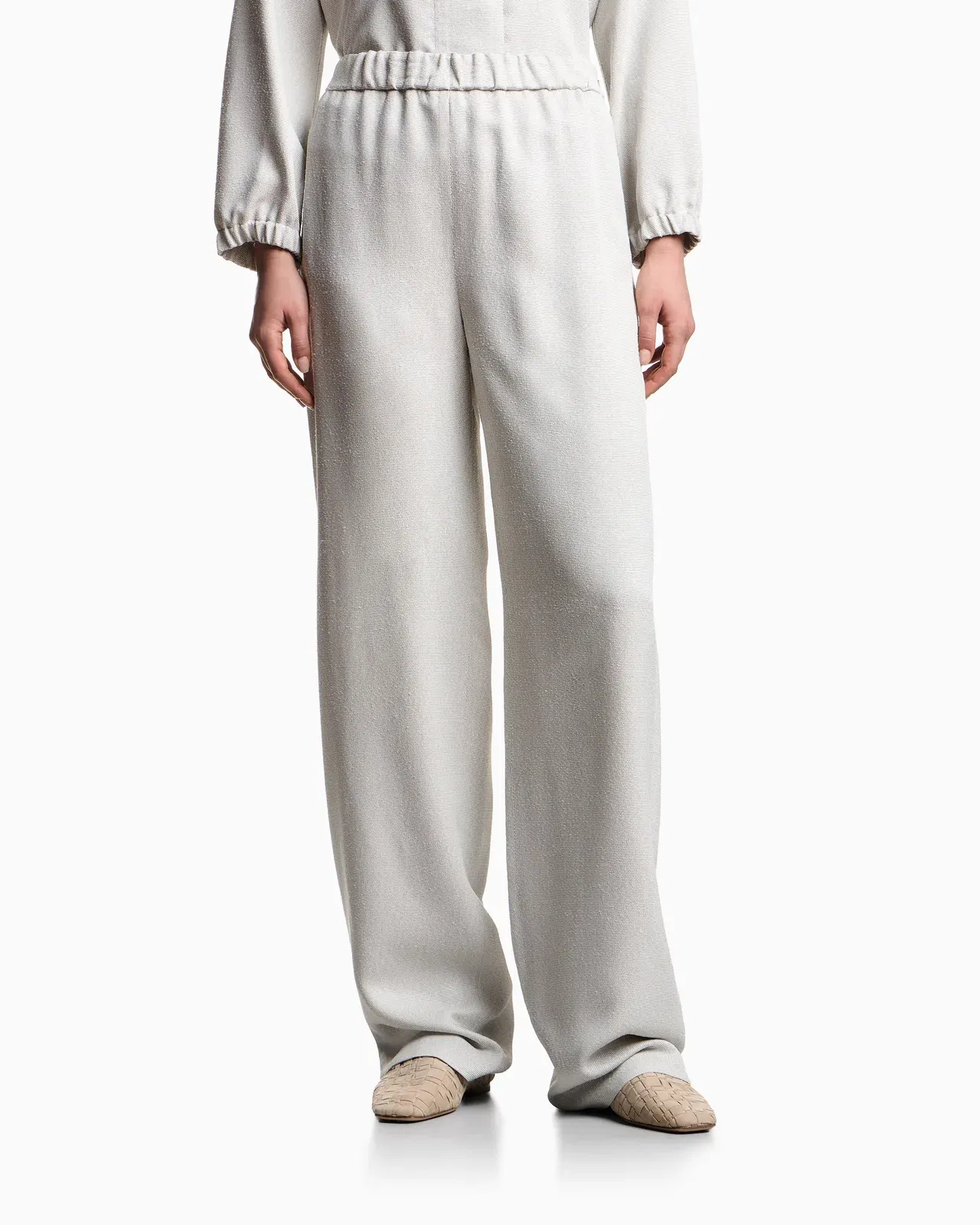 Emporio Armani Icon armure viscose trousers