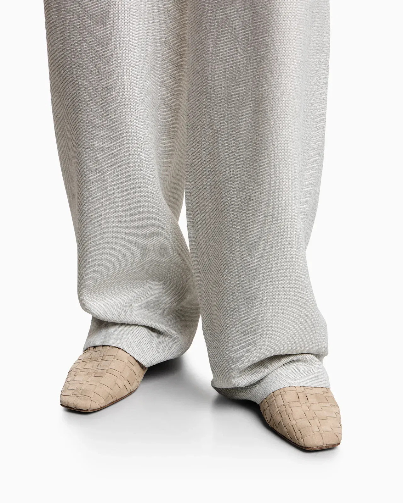 Emporio Armani Icon armure viscose trousers