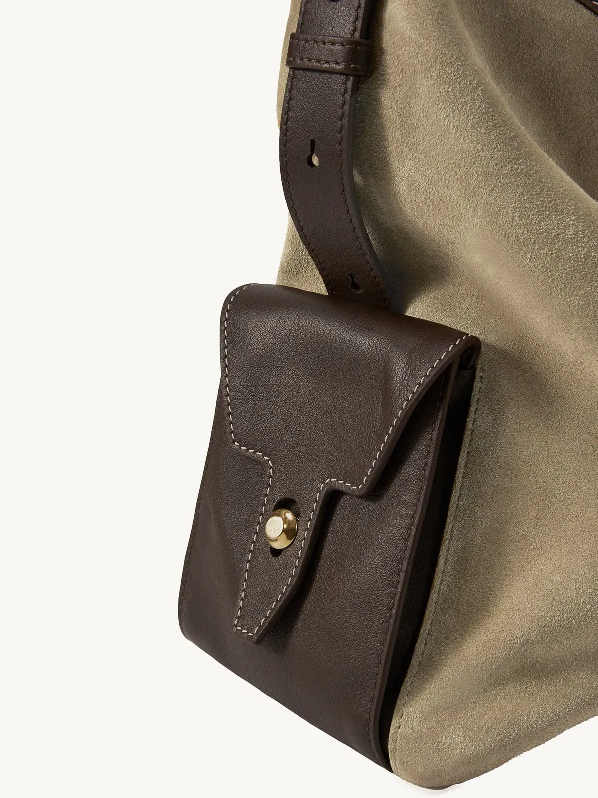 Songmont Large Yore Hobo Bag Dune Suede