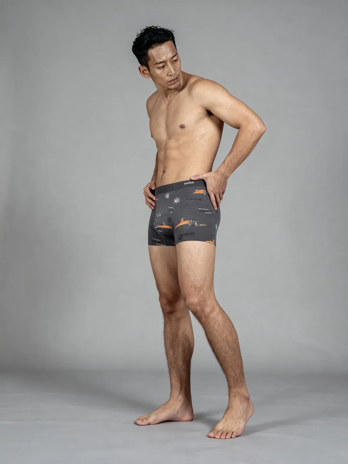 Men V WALKS SIZZLE SORE printed Luxury Elastic Trunk by Manaca