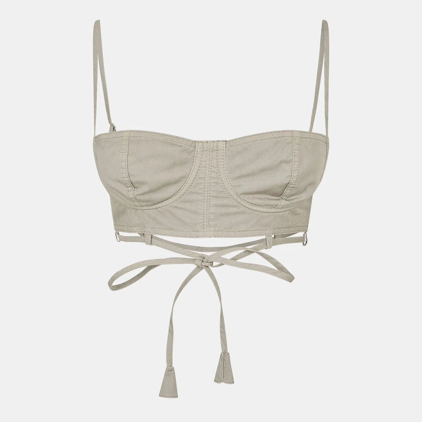 Twill Top With Tie Detailing