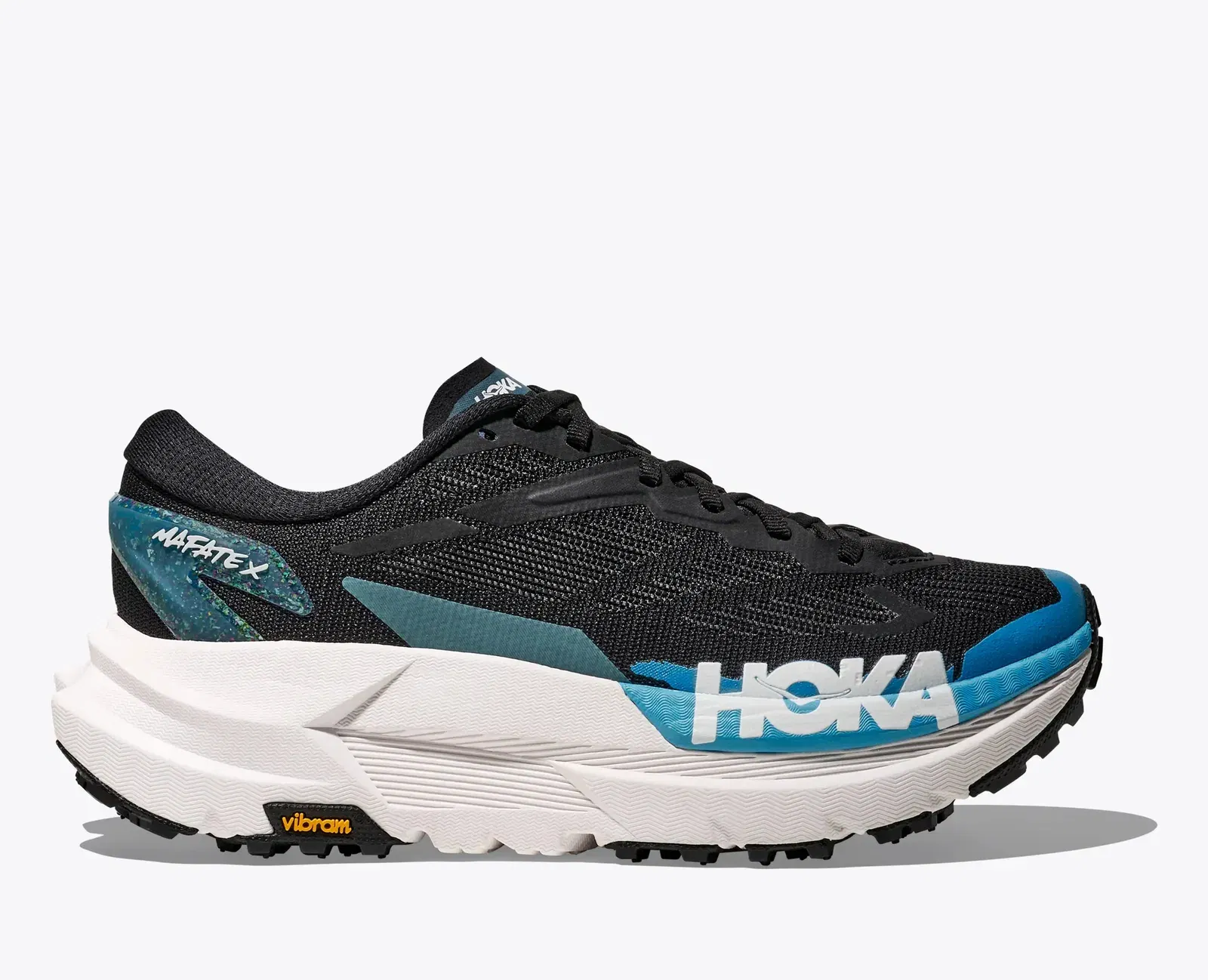 Hoka Women'S Mafate X Black Skyward Blue