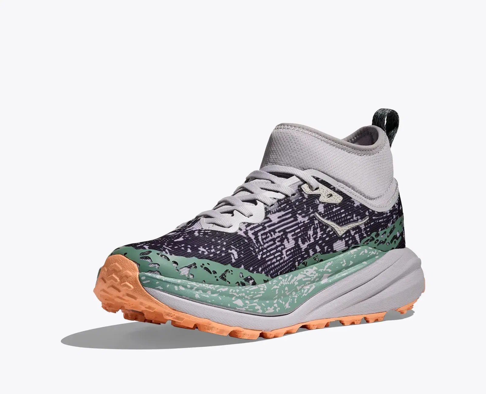 Hoka Women'S Speedgoat 6 Mid Gtx Ash Grey Charcoal Grey