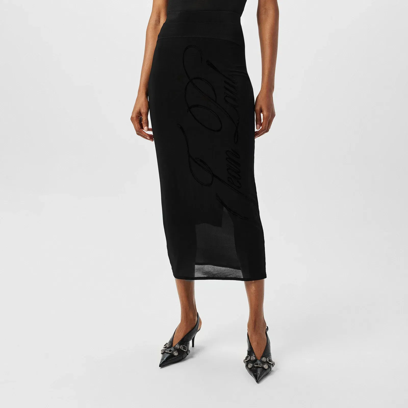 Midi Structured A Line Dress
