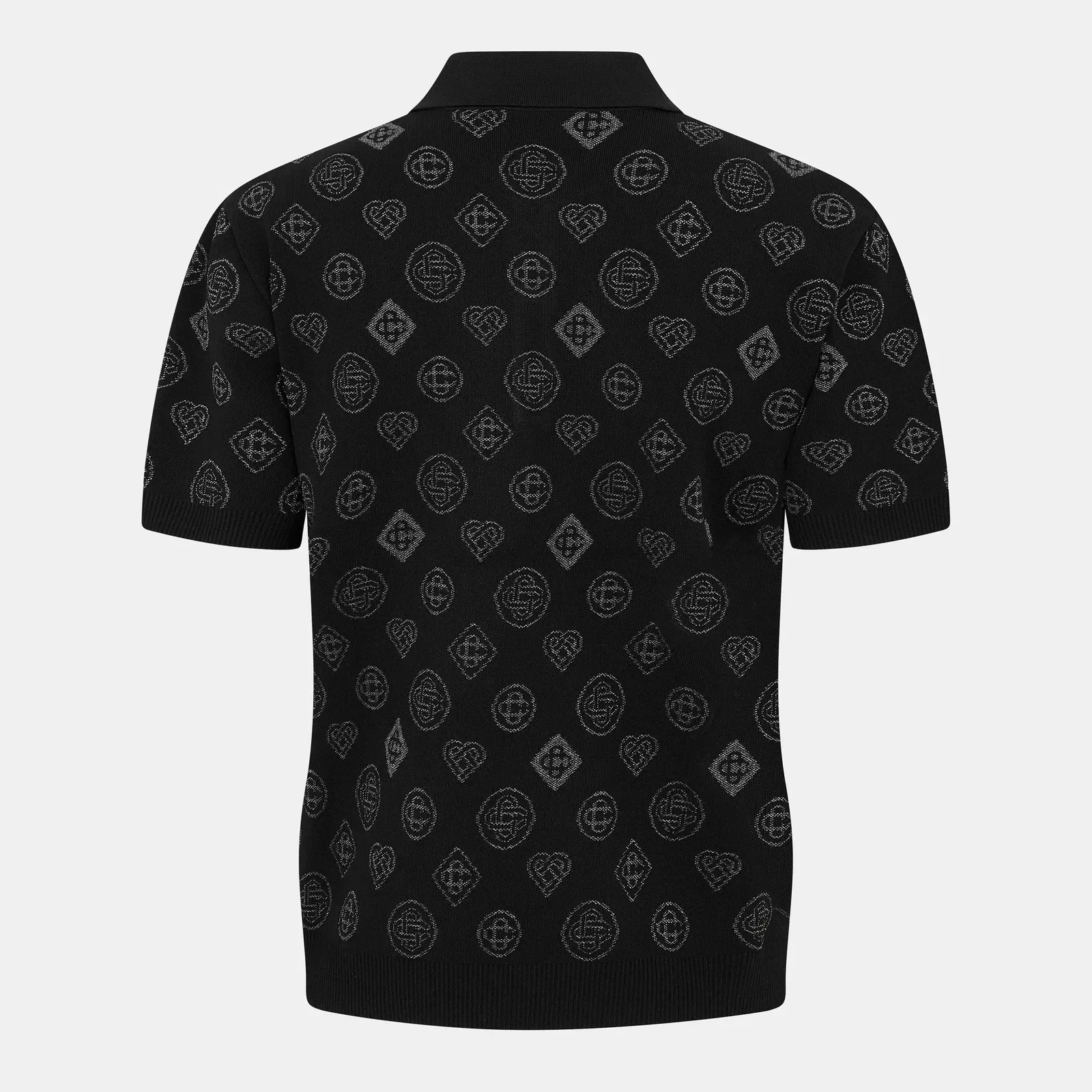 City Jacquard Short Sleeve Polo Shirt