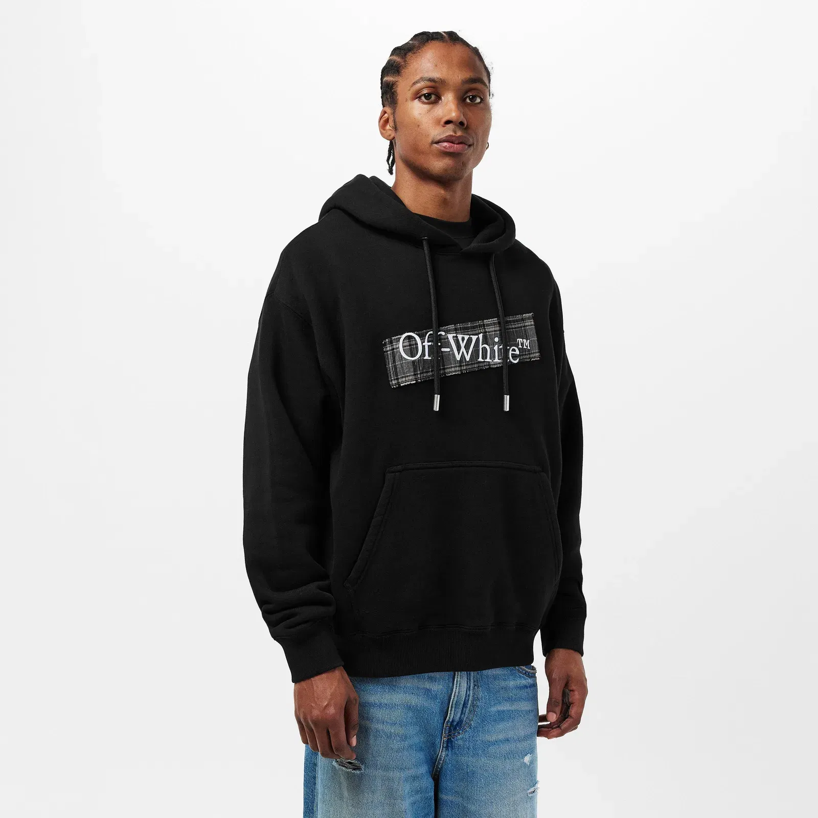 Flannel Pull Over Hoodie