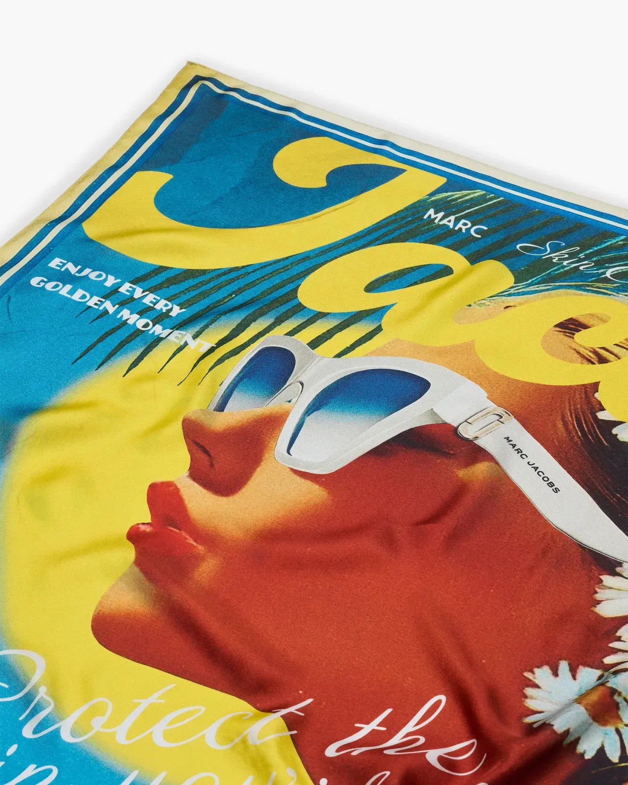 Sun Poster Silk Scarf