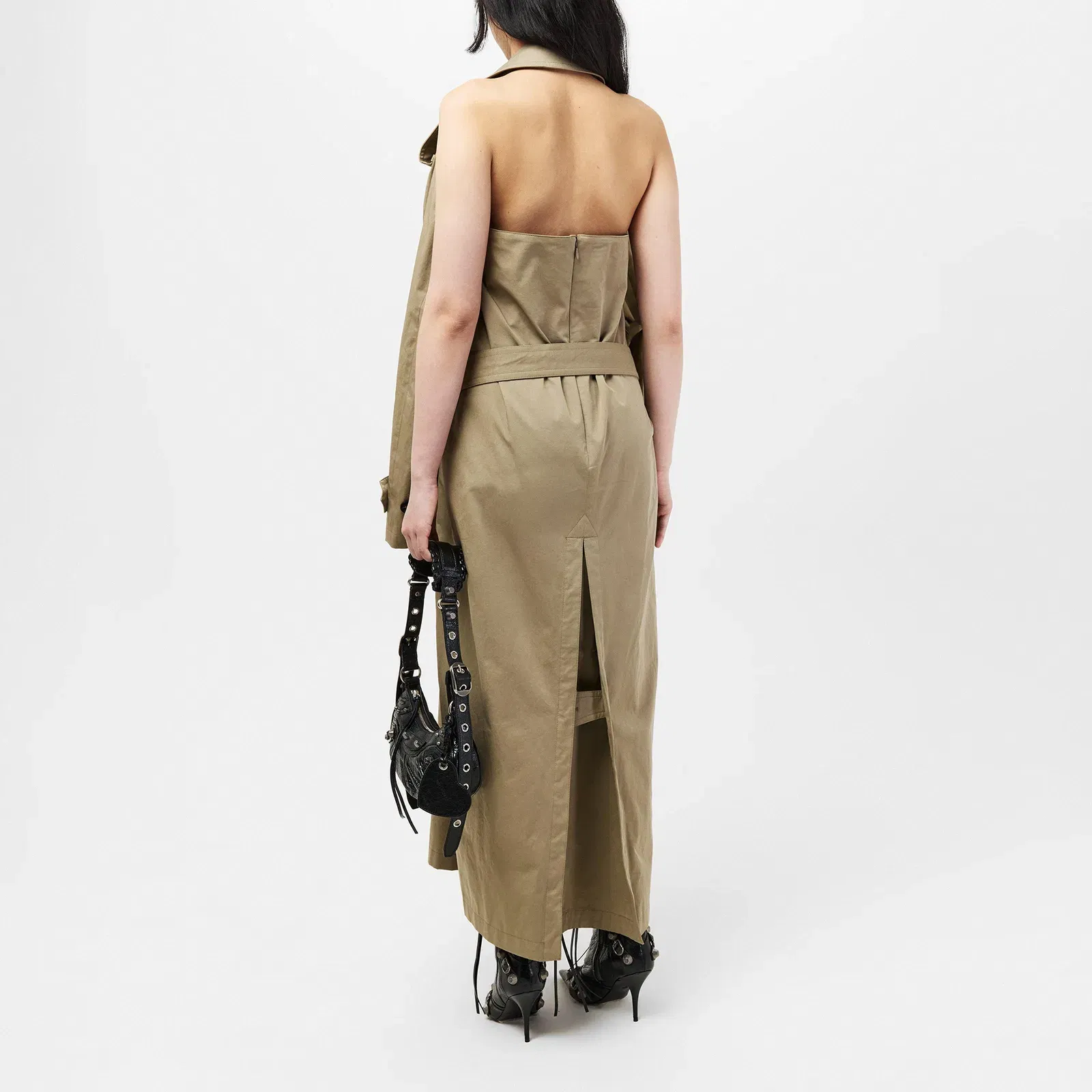 Suspend Cotton Long Sleeve Trench Dress