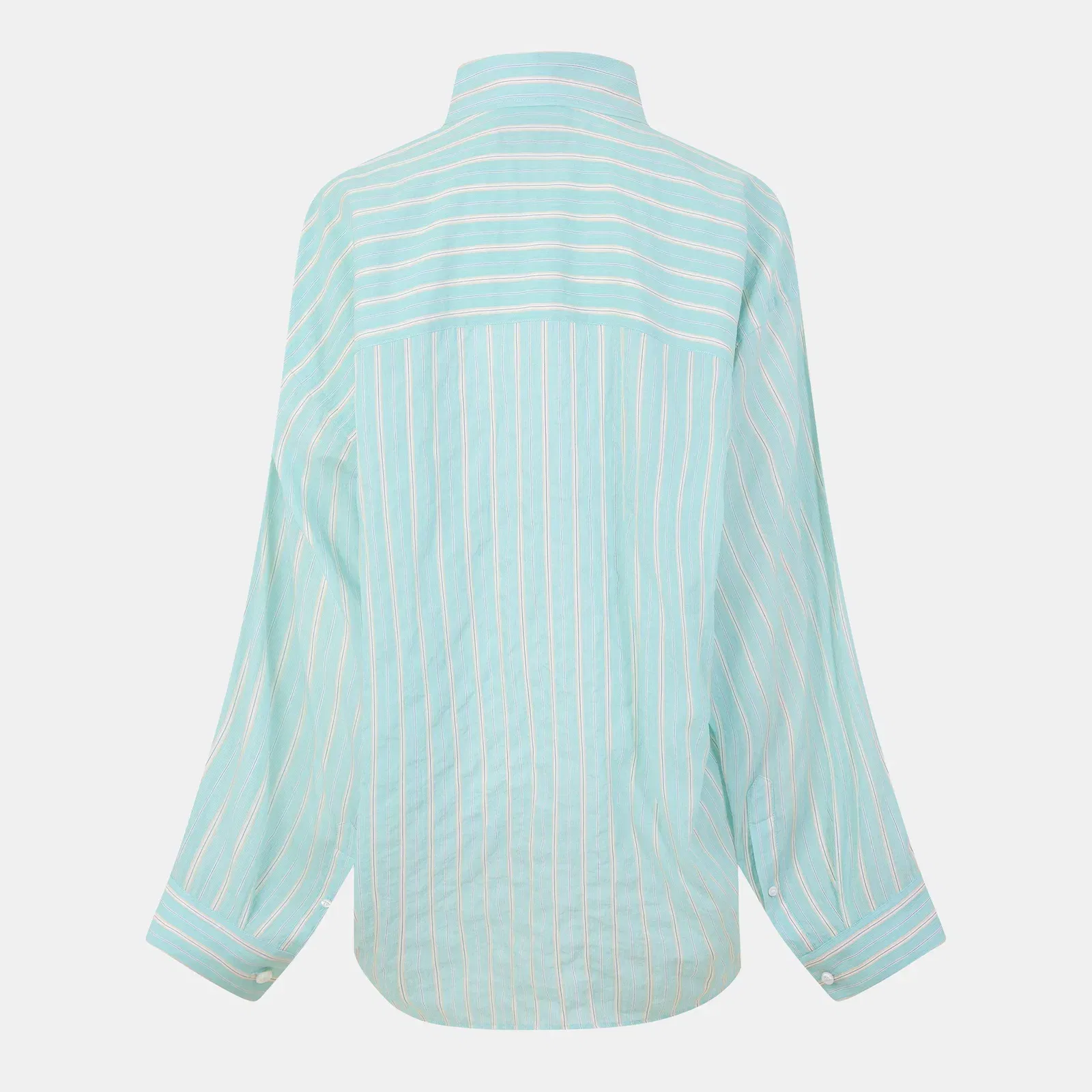 Cocoon Long Sleeve Patterned Relaxed Fit Shirt