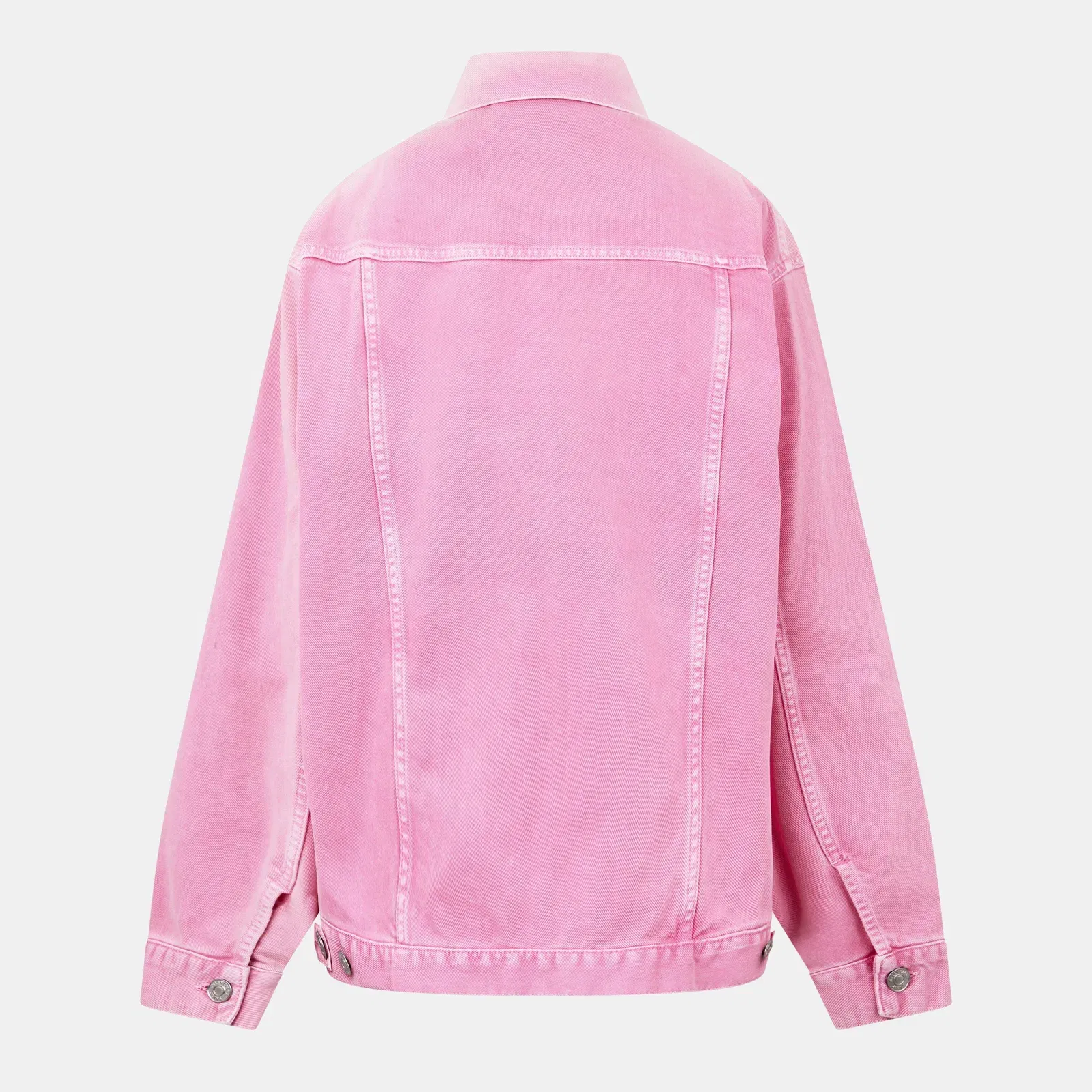 Printed Logo Cotton Long Sleeve Denim Jacket
