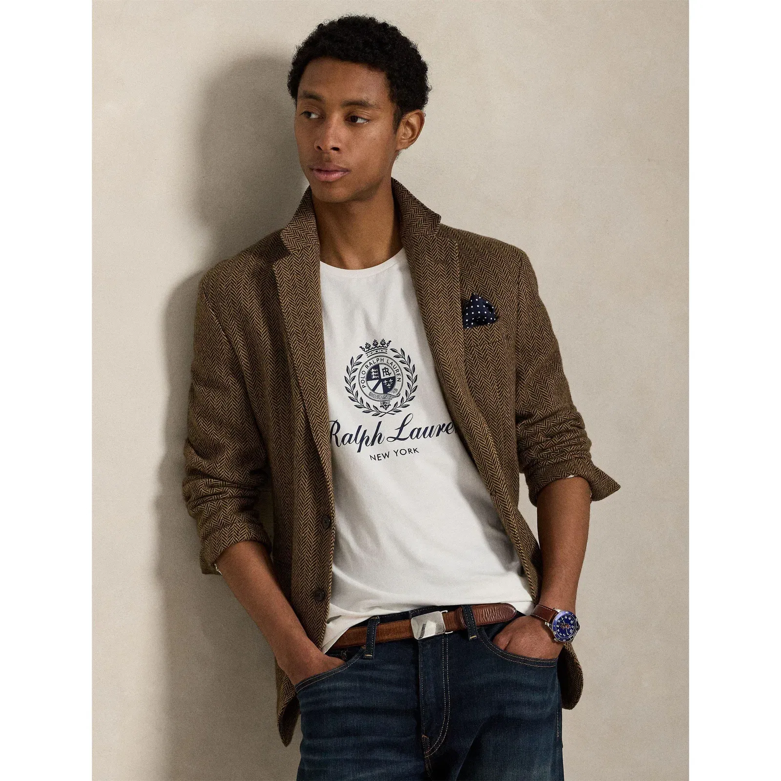 Crest Logo Crew Neck T-Shirt