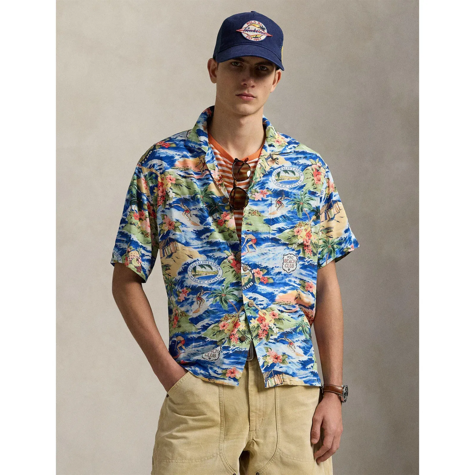 Short Sleeve Patterned Shirt