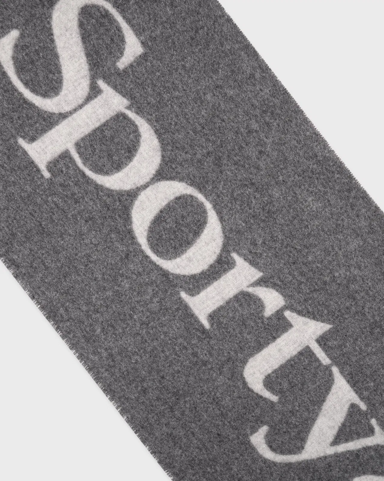 Big Serif Scarf - Gray
