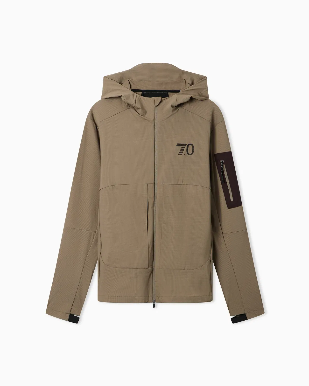 EA7 7.0 SHOW hooded jacket in stretch technical fabric