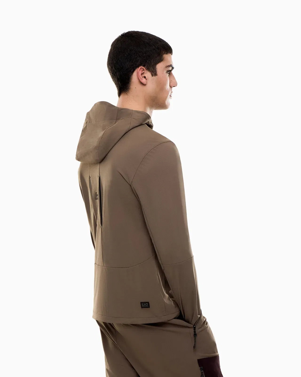 EA7 7.0 SHOW hooded jacket in stretch technical fabric