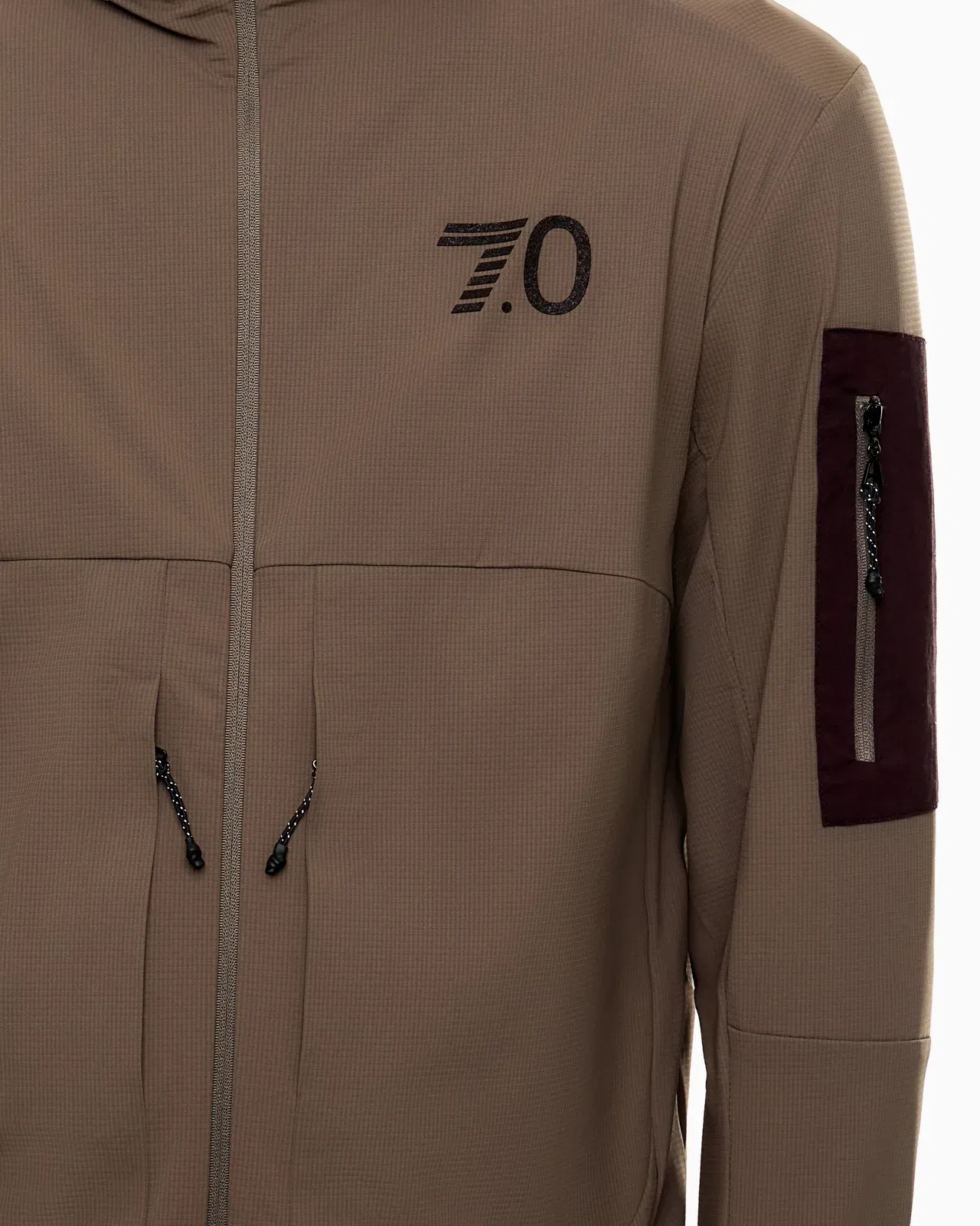 EA7 7.0 SHOW hooded jacket in stretch technical fabric