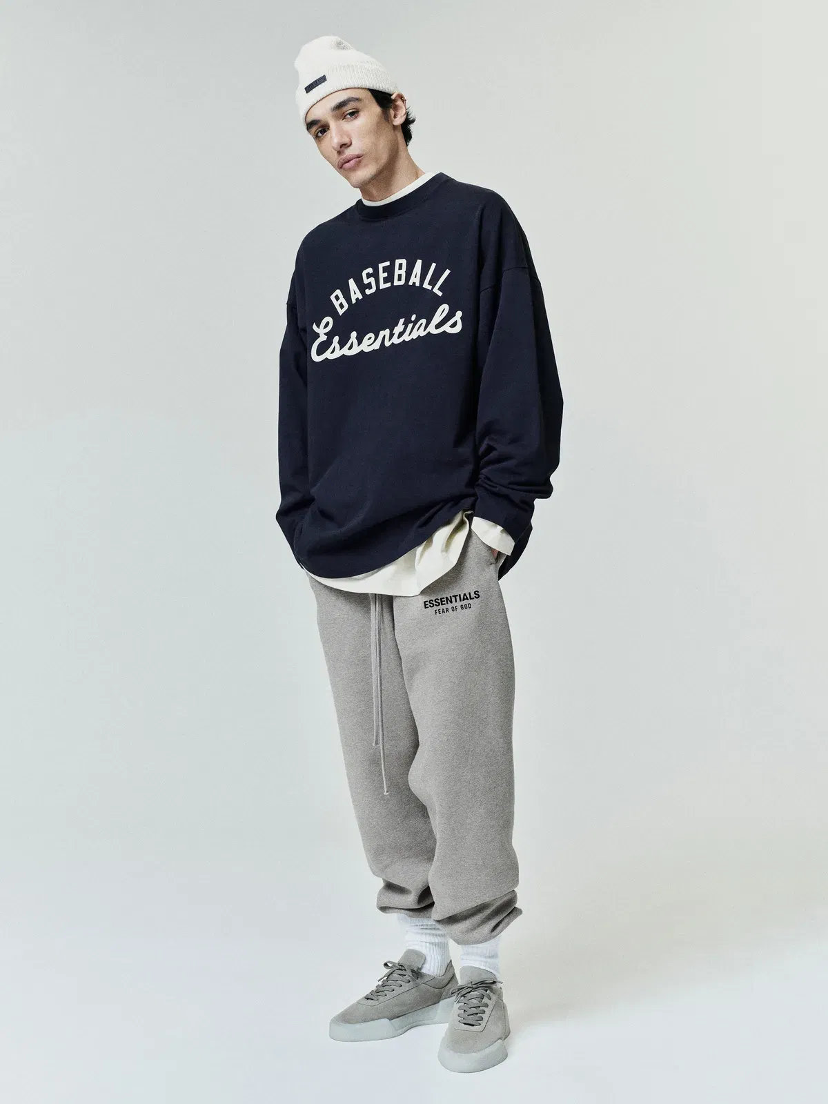 Essentials Mlb Boxy Long Sleeve T-Shirt Black