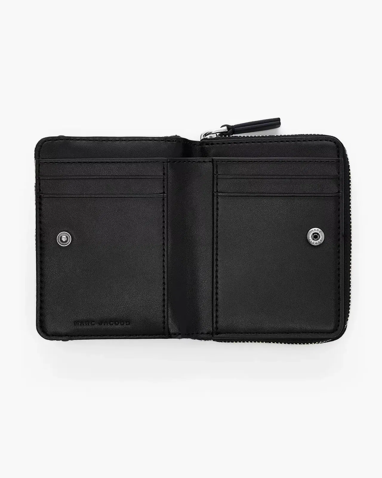 Marc Jacobs The Stripe Canvas Mini Compact Wallet Blue Sea Multi
