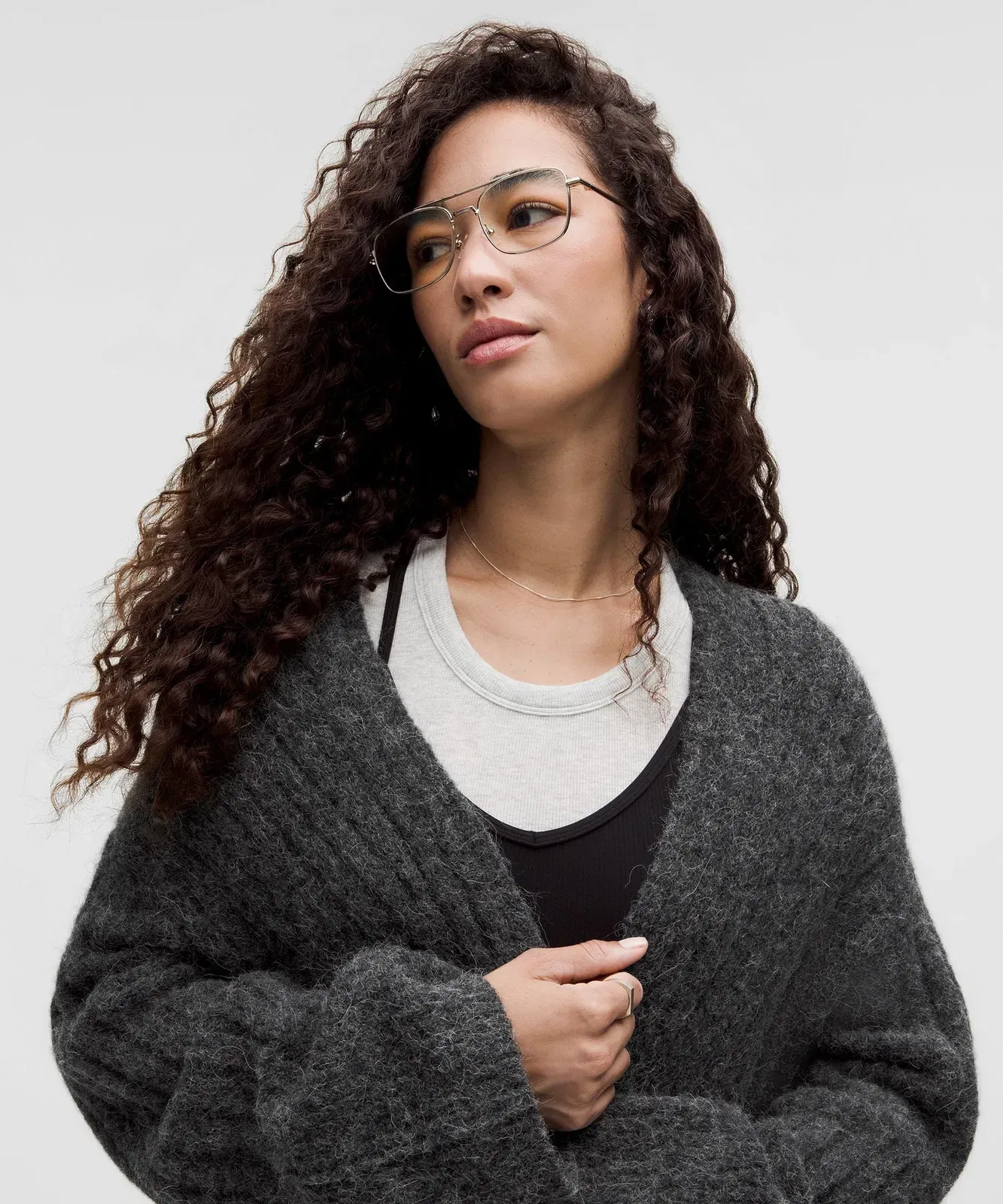 Lululemon Alpaca Wool-Blend Shawl-Collar Cardigan