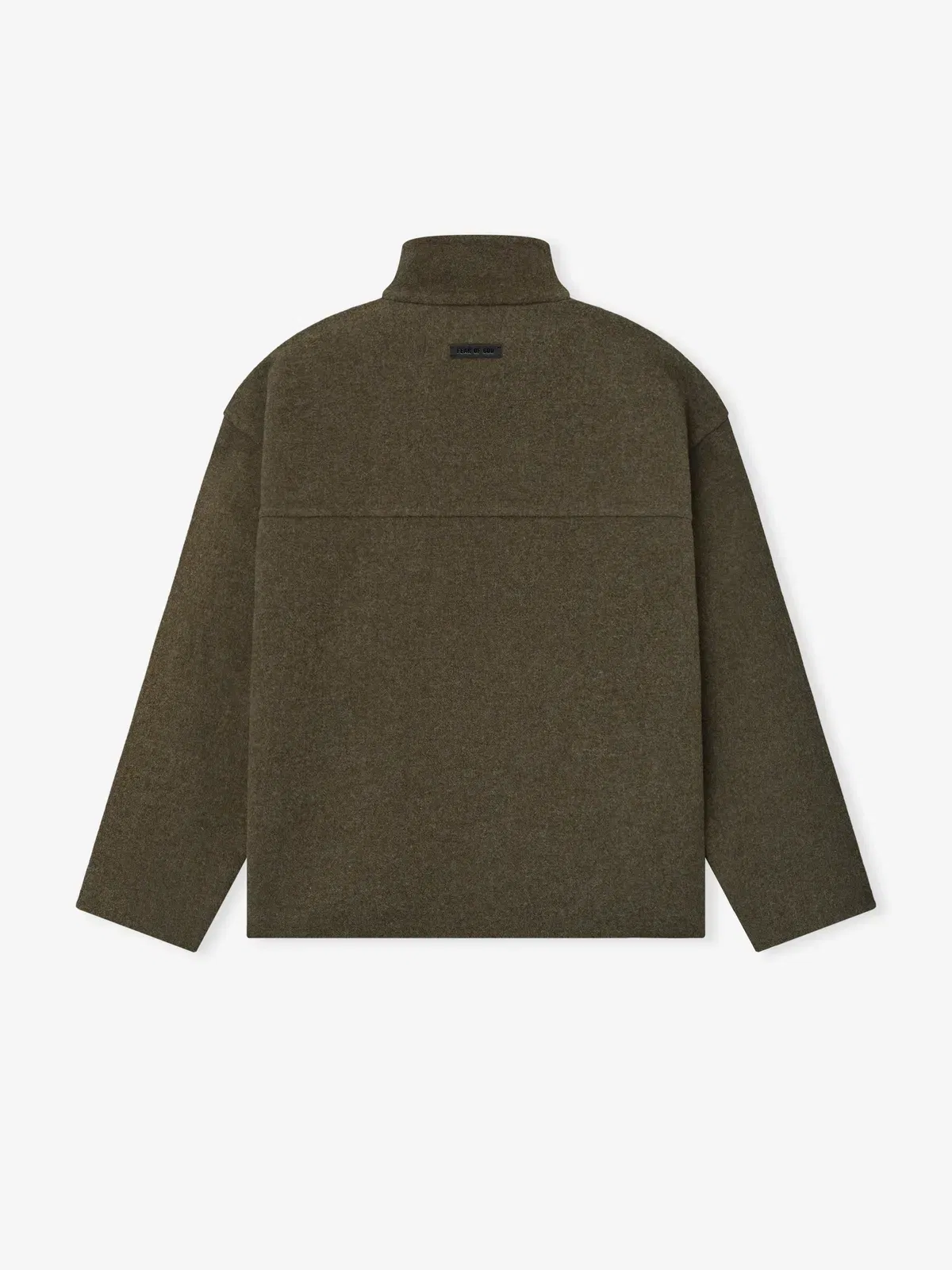 Essentials Double Face Wool Cashmere Sport Jacket Khaki Melange