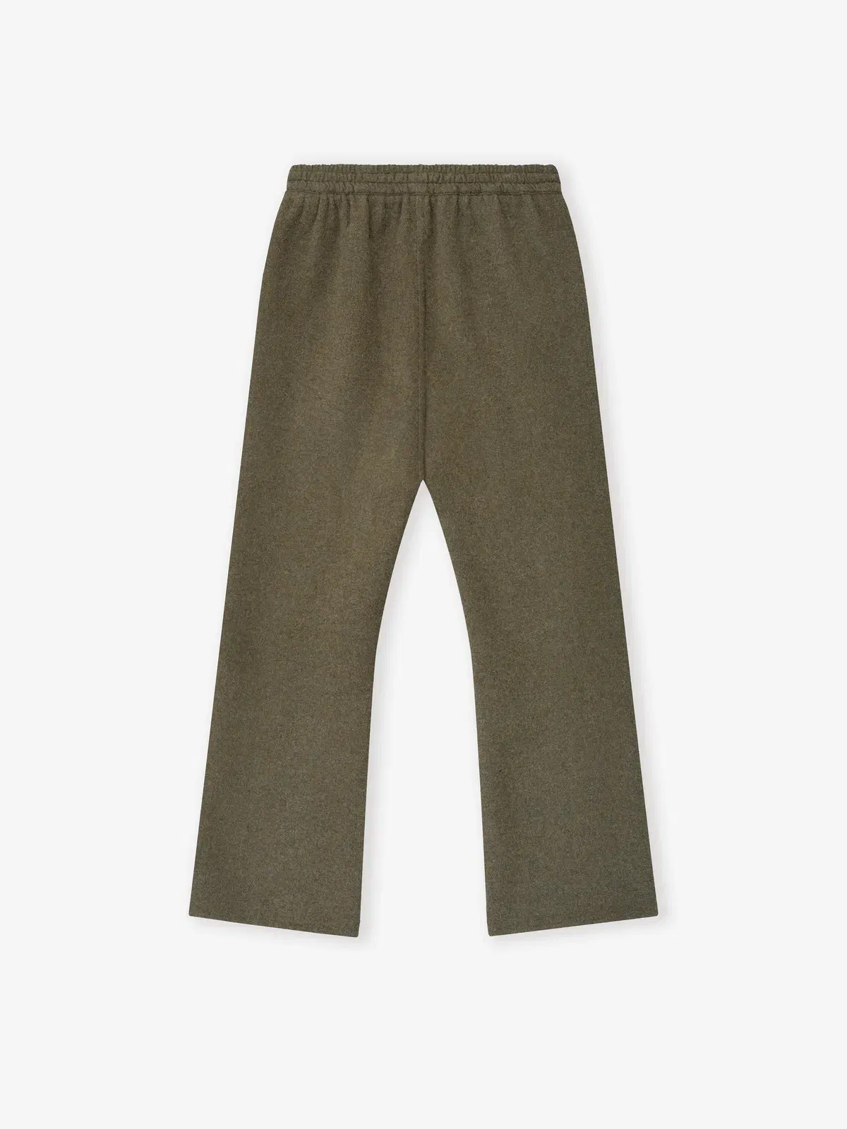 Essentials Double Face Wool Cashmere Flared Pants Khaki Melange