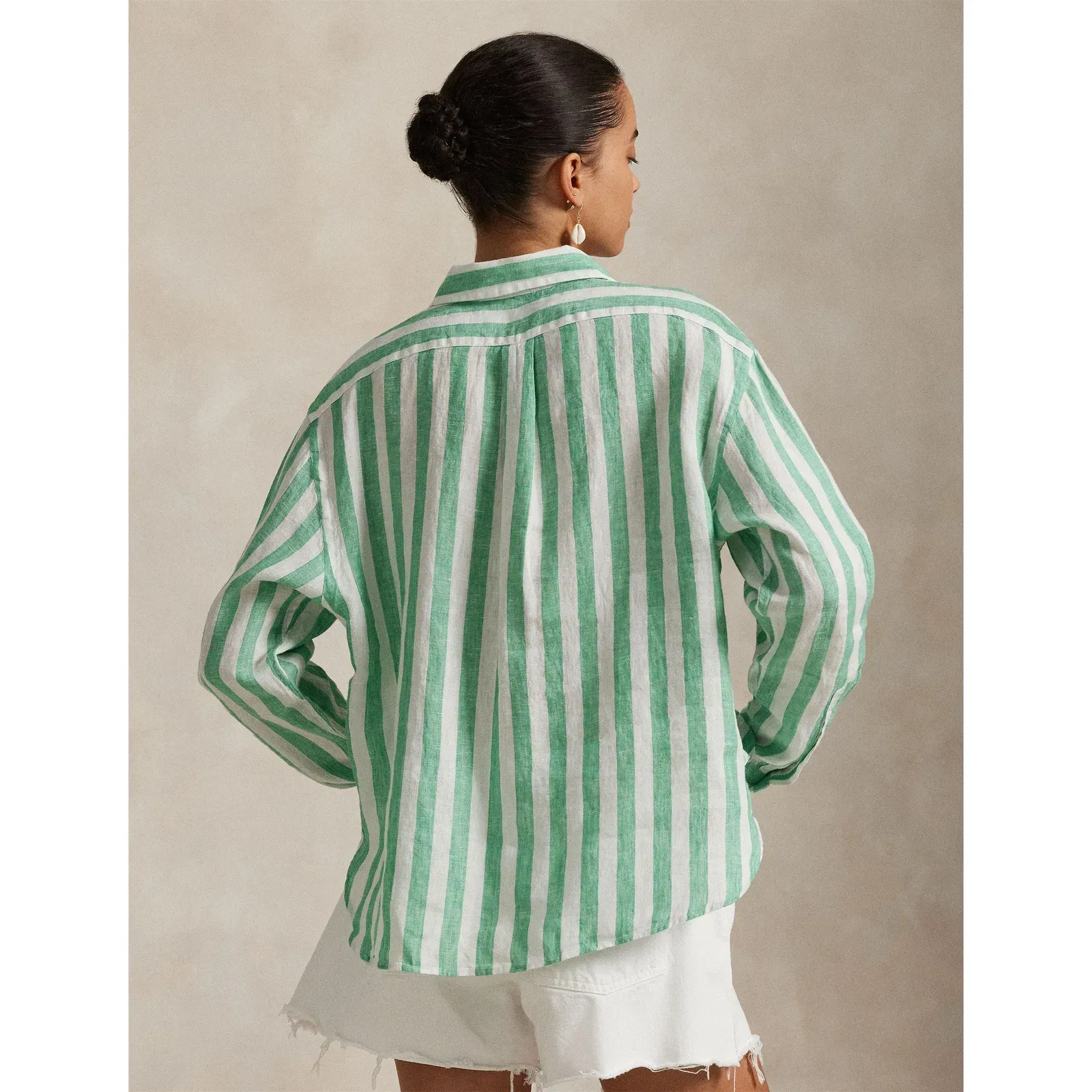 Geometric Patterned Long Sleeve Tailored Fit Shirt