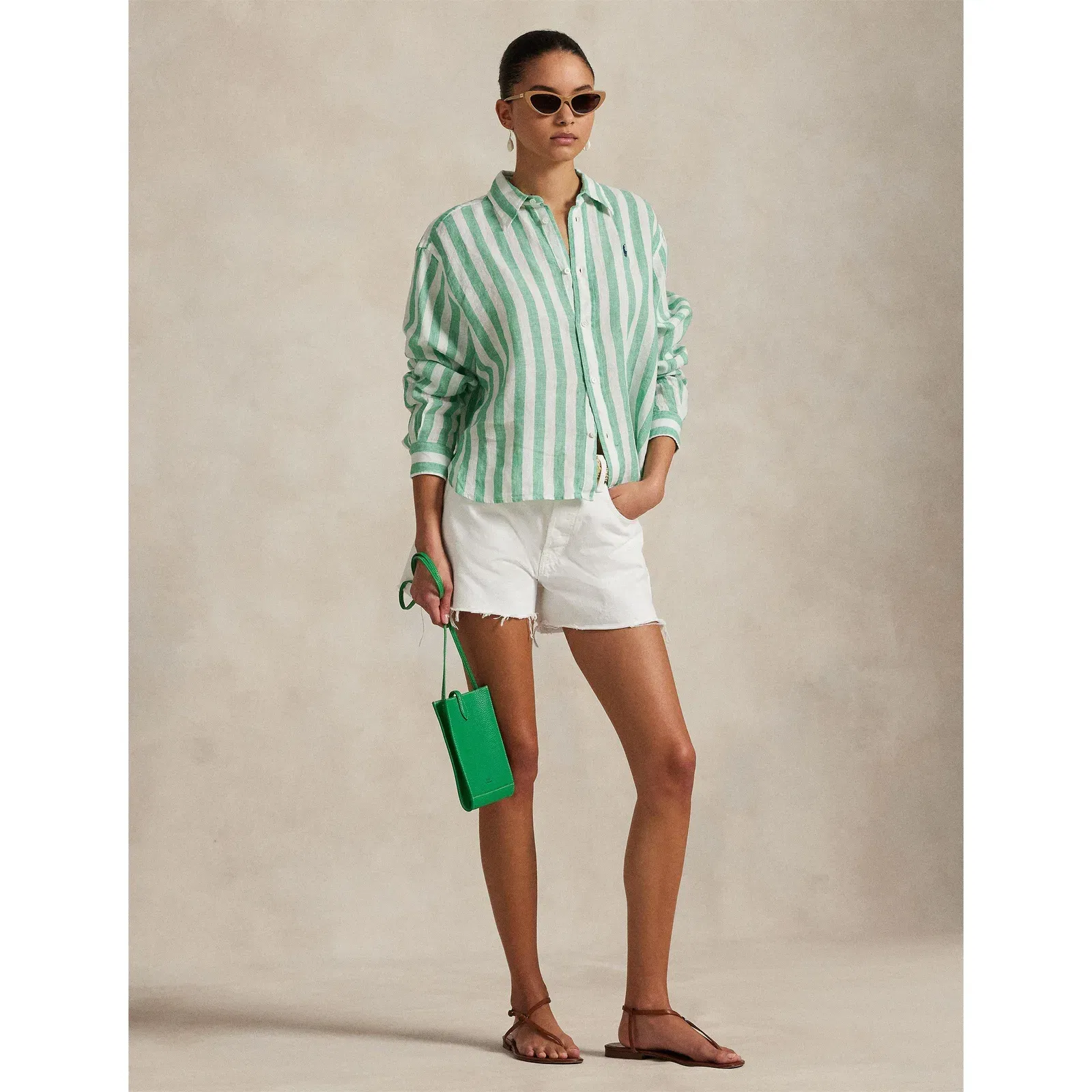 Geometric Patterned Long Sleeve Tailored Fit Shirt