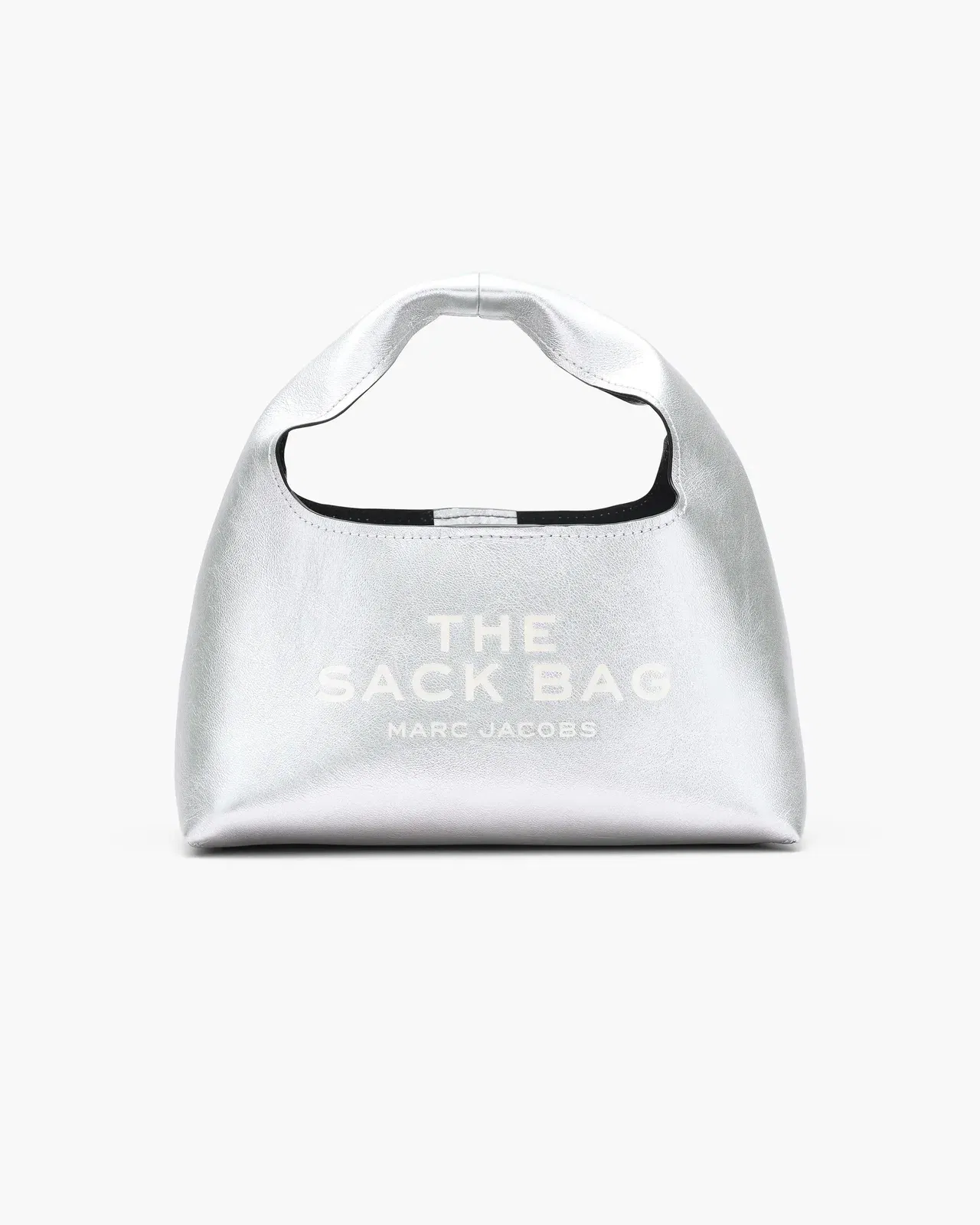 The Metallic Leather Mini Sack Bag