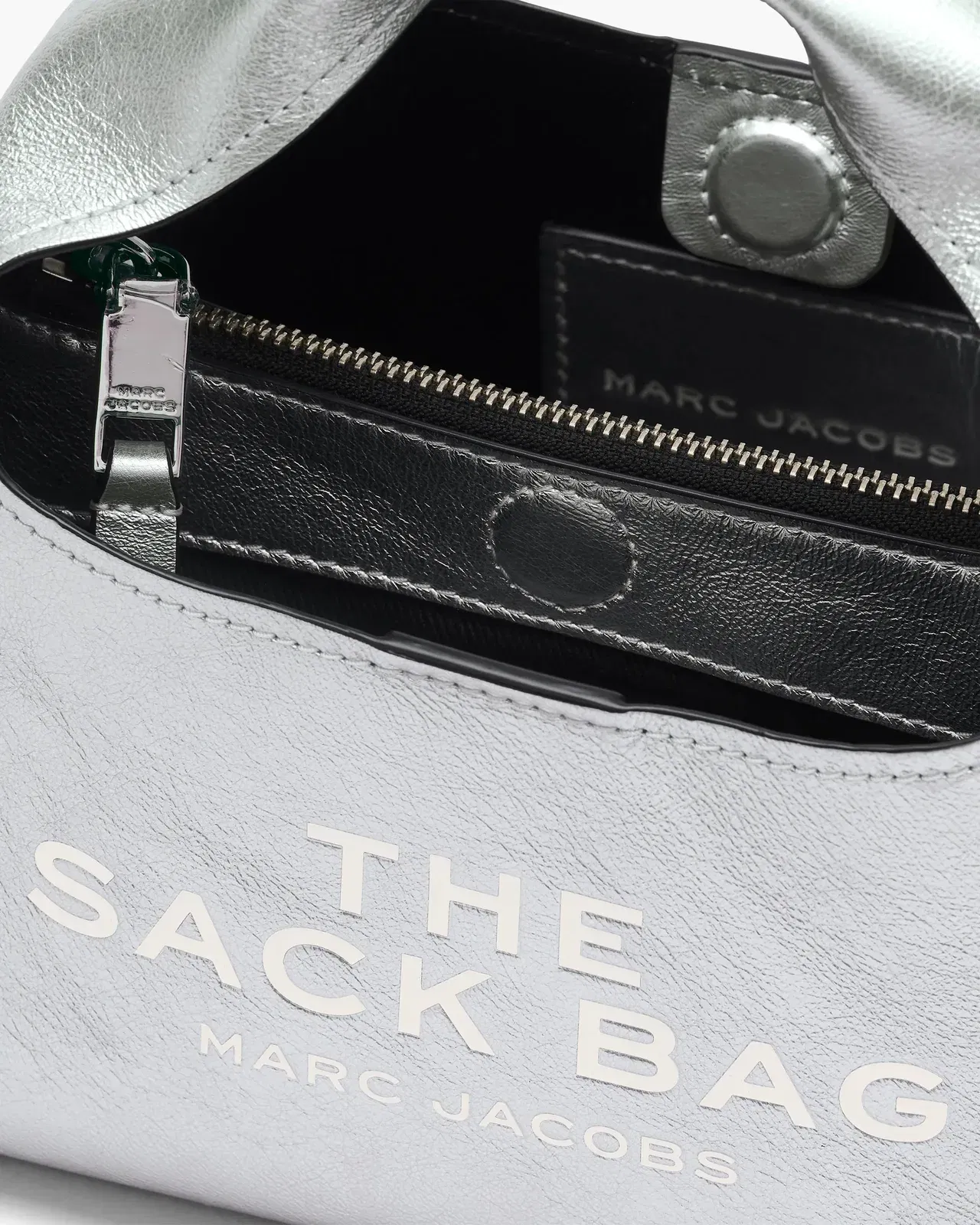The Metallic Leather Mini Sack Bag