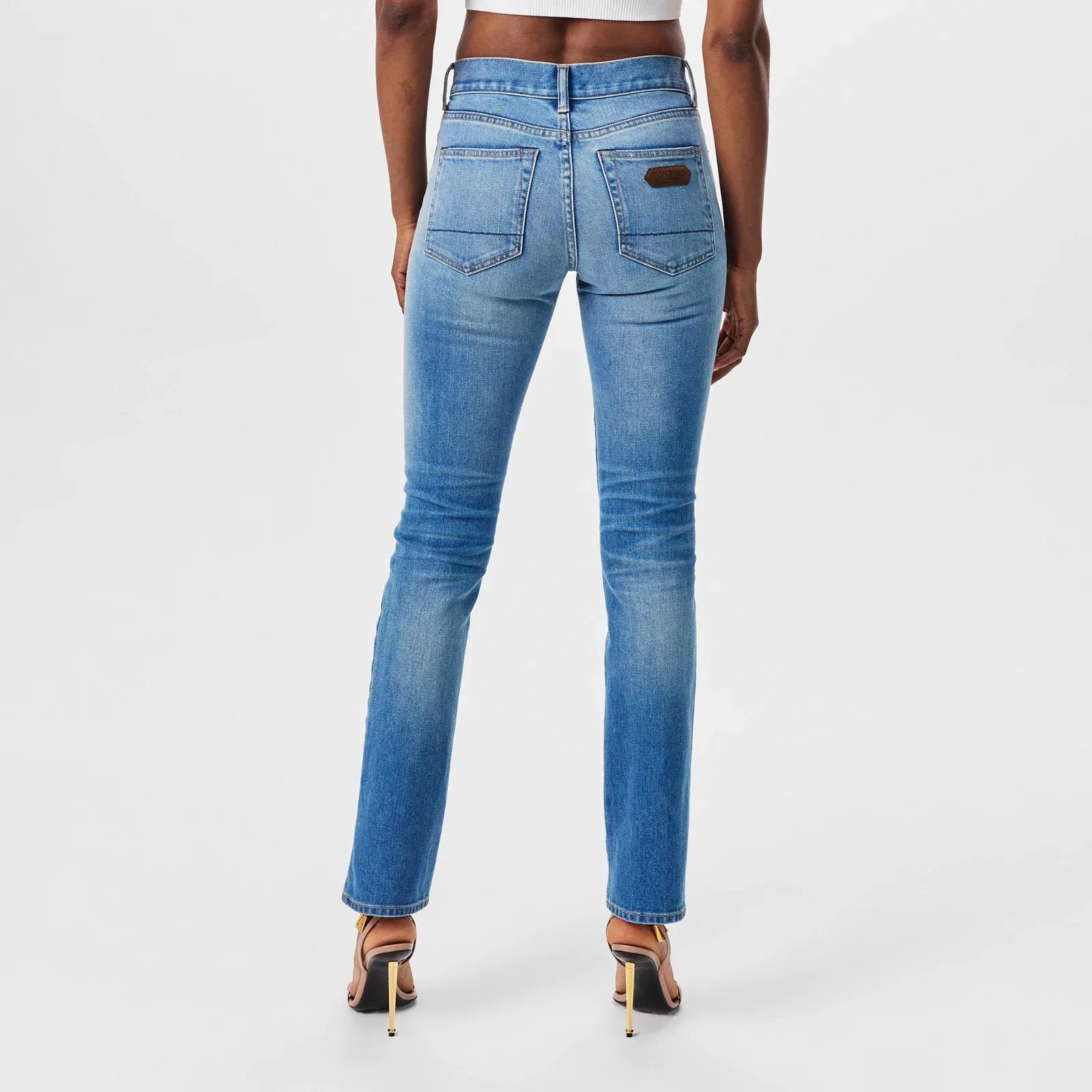 Summer Stone Washed Denim Straight Pants
