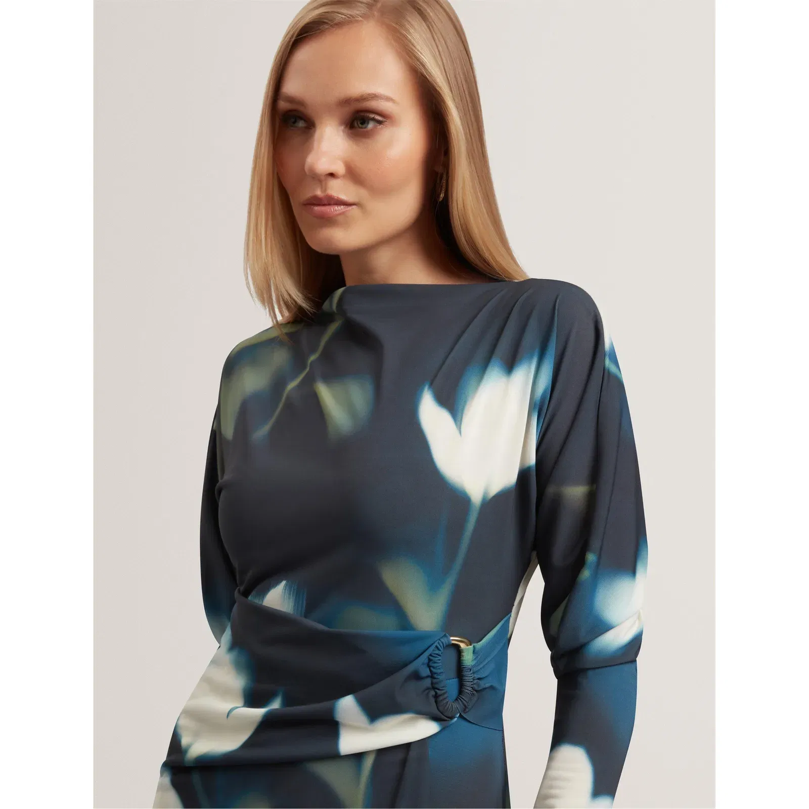 Print Wrap Dress