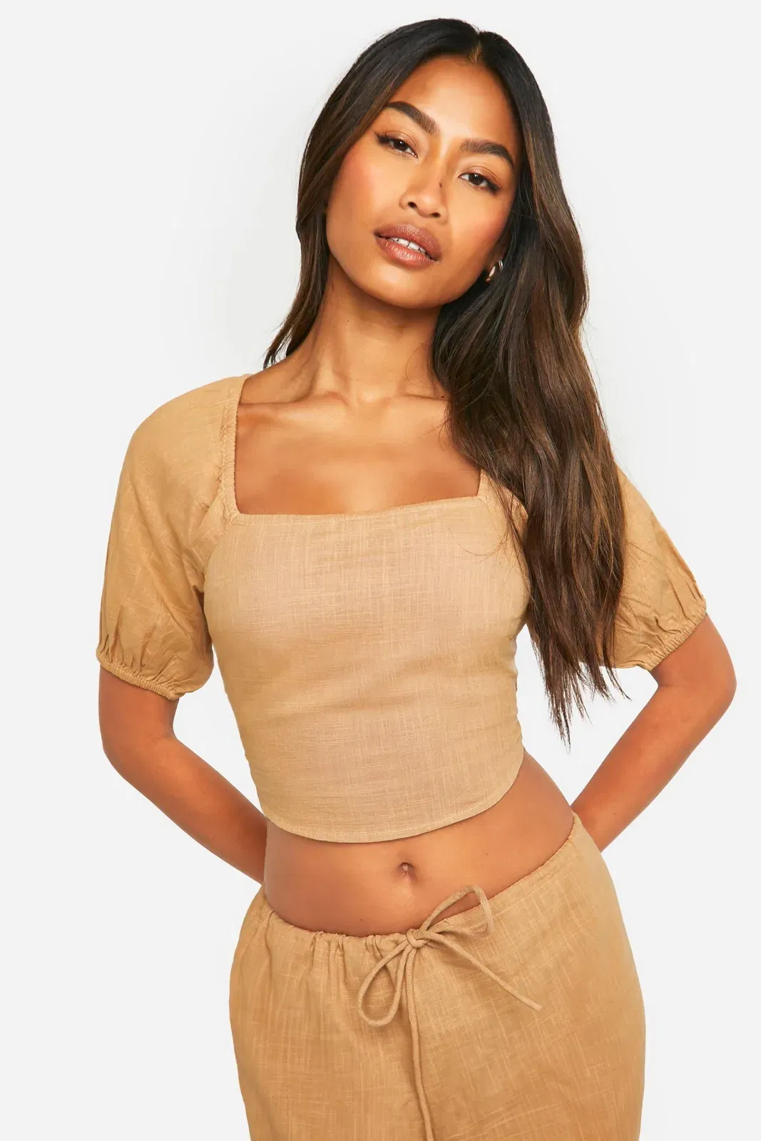Milkmaid Back Tie Detail Top